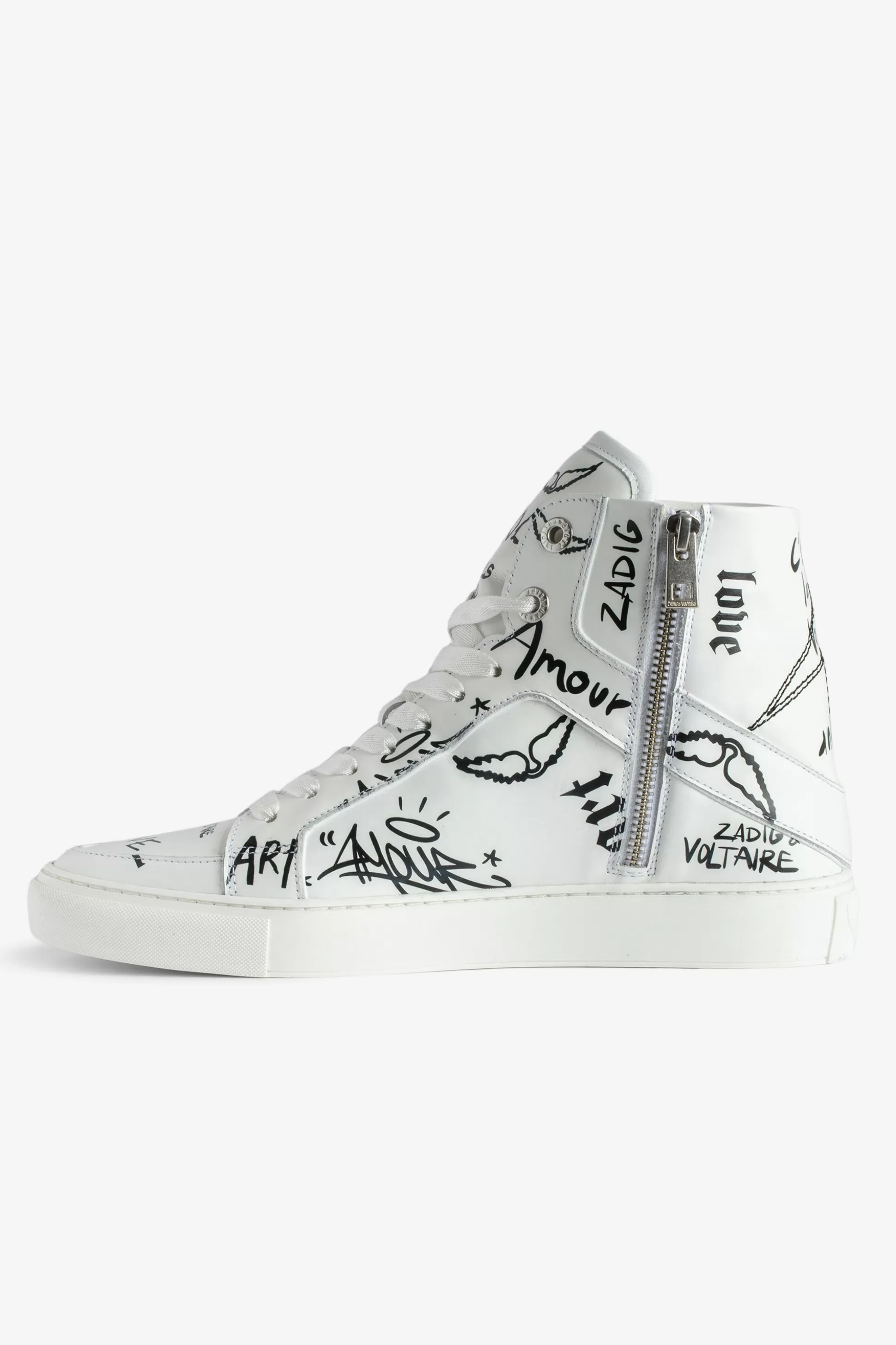 Femmes Zadig & Voltaire Formateurs^Baskets Montantes Zv1747 High Flash