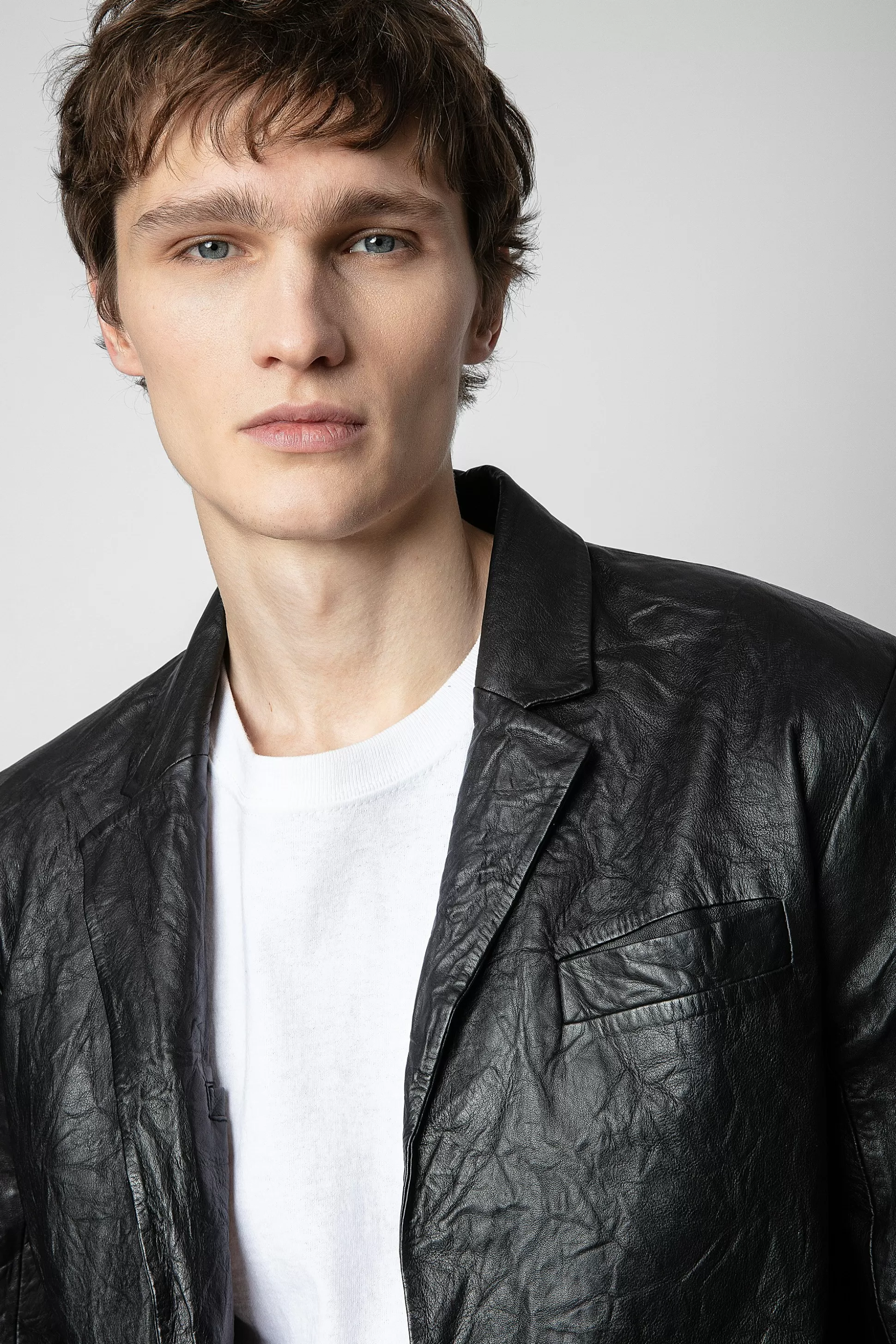 blazer_en_cuir_froisse_valfried_6.webp Hommes Zadig & Voltaire Manteaux Et Vestes^Blazer En Cuir Froisse Valfried