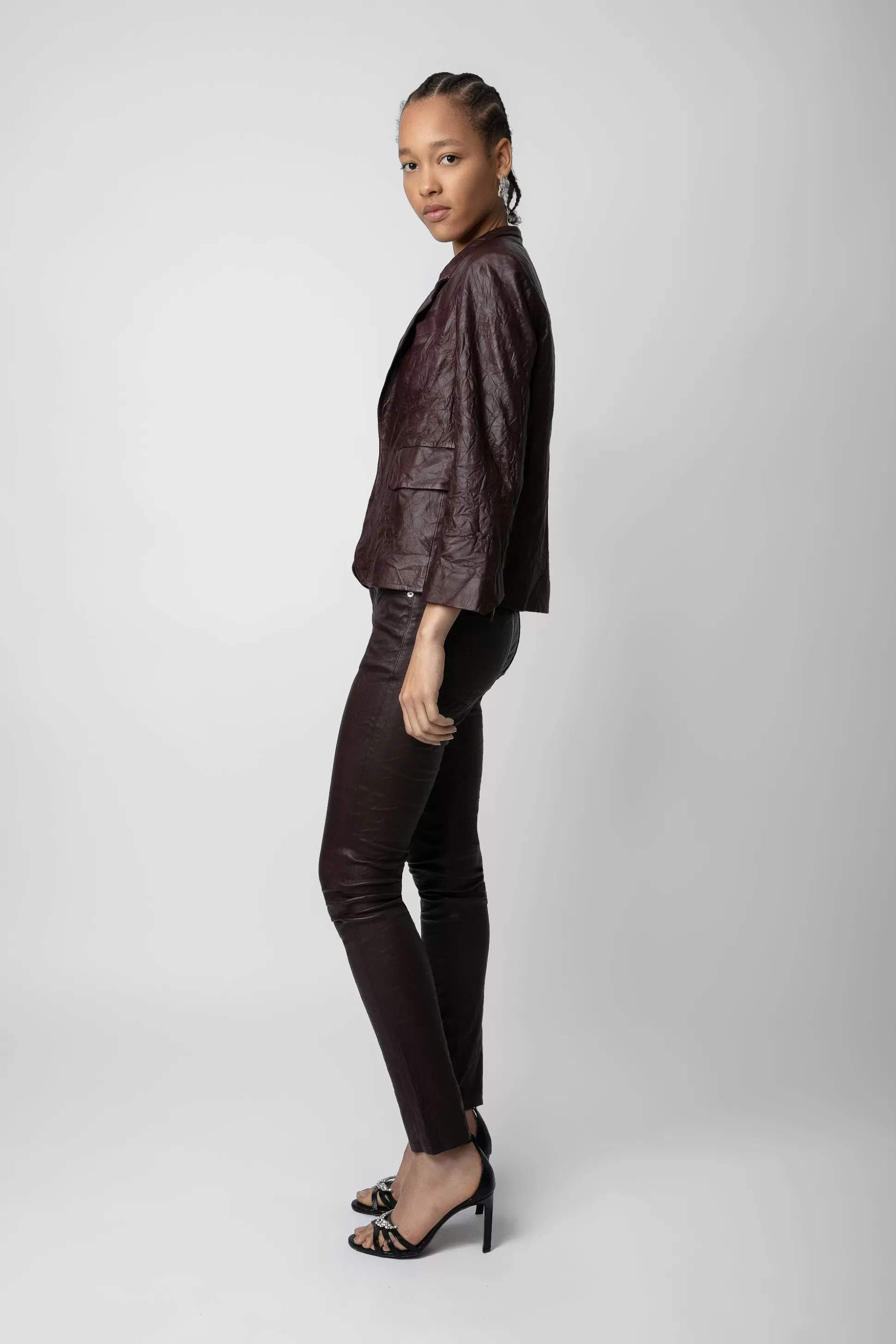 blazer_en_cuir_froisse_verys_1.webp Femmes Zadig & Voltaire Costumes^Blazer En Cuir Froisse Verys