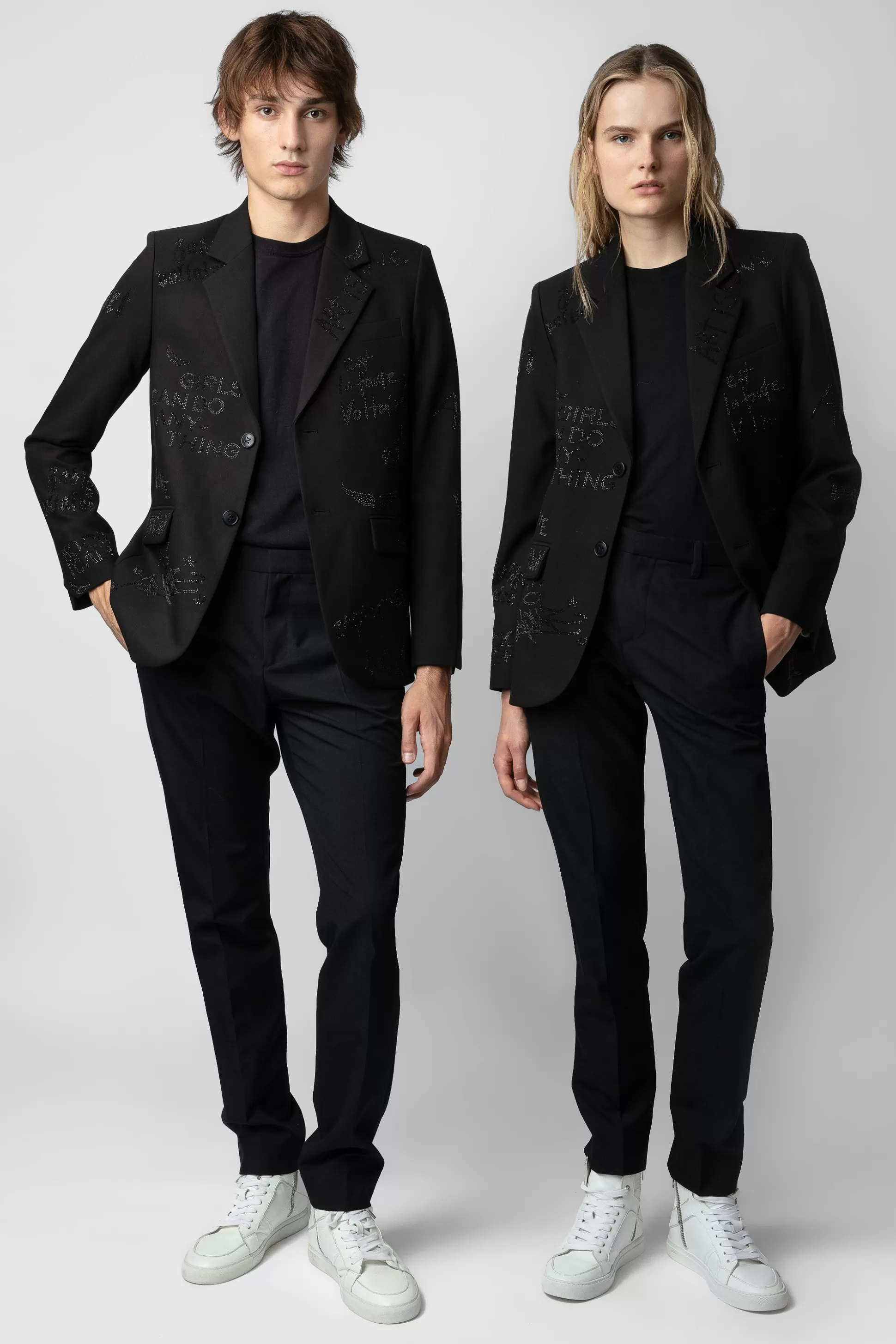 Femmes Zadig & Voltaire Unisexe^Blazer Vanille A Strass