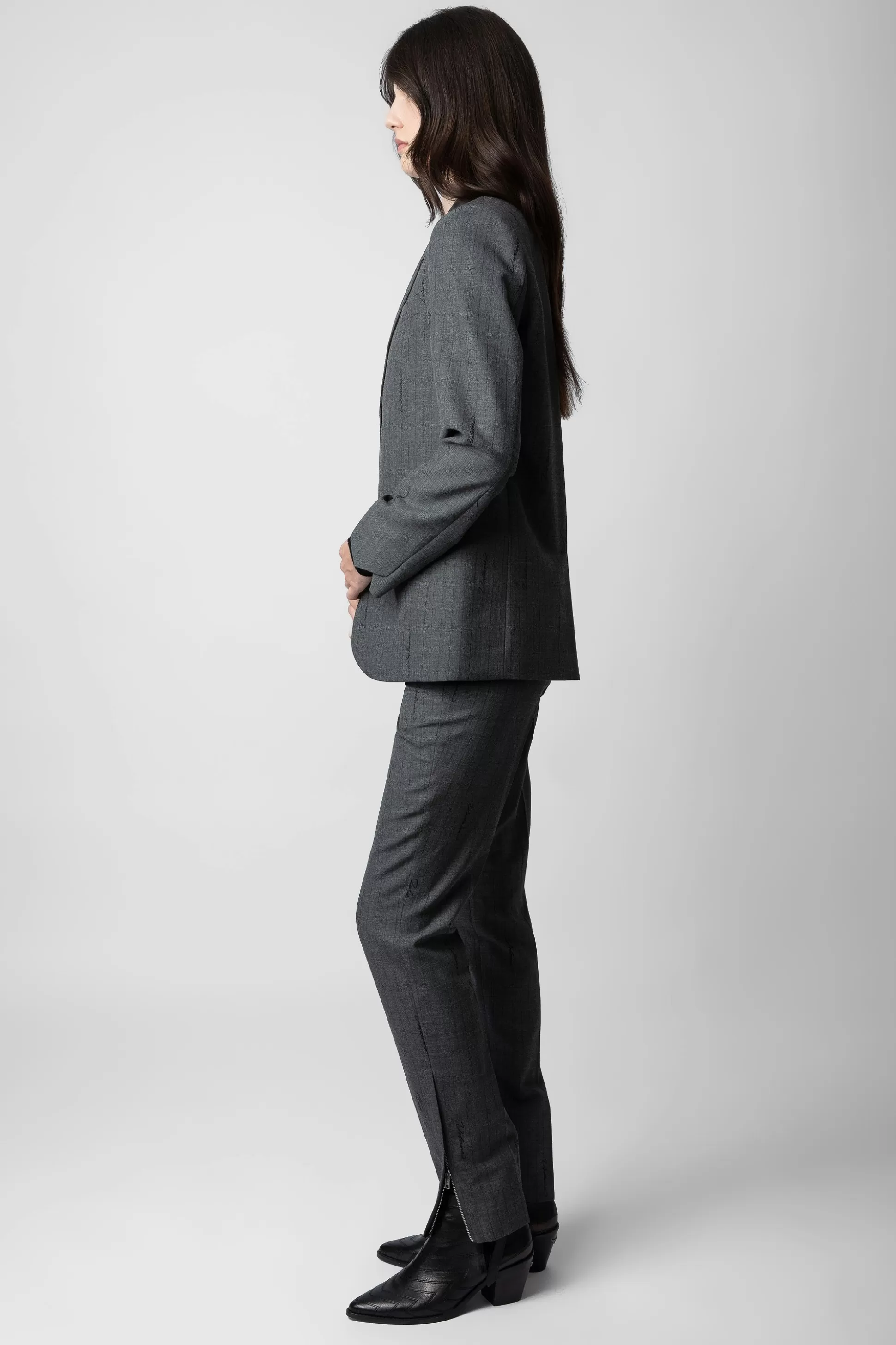 blazer_vanille_zadig_4.webp Femmes Zadig & Voltaire Costumes^Blazer Vanille Zadig