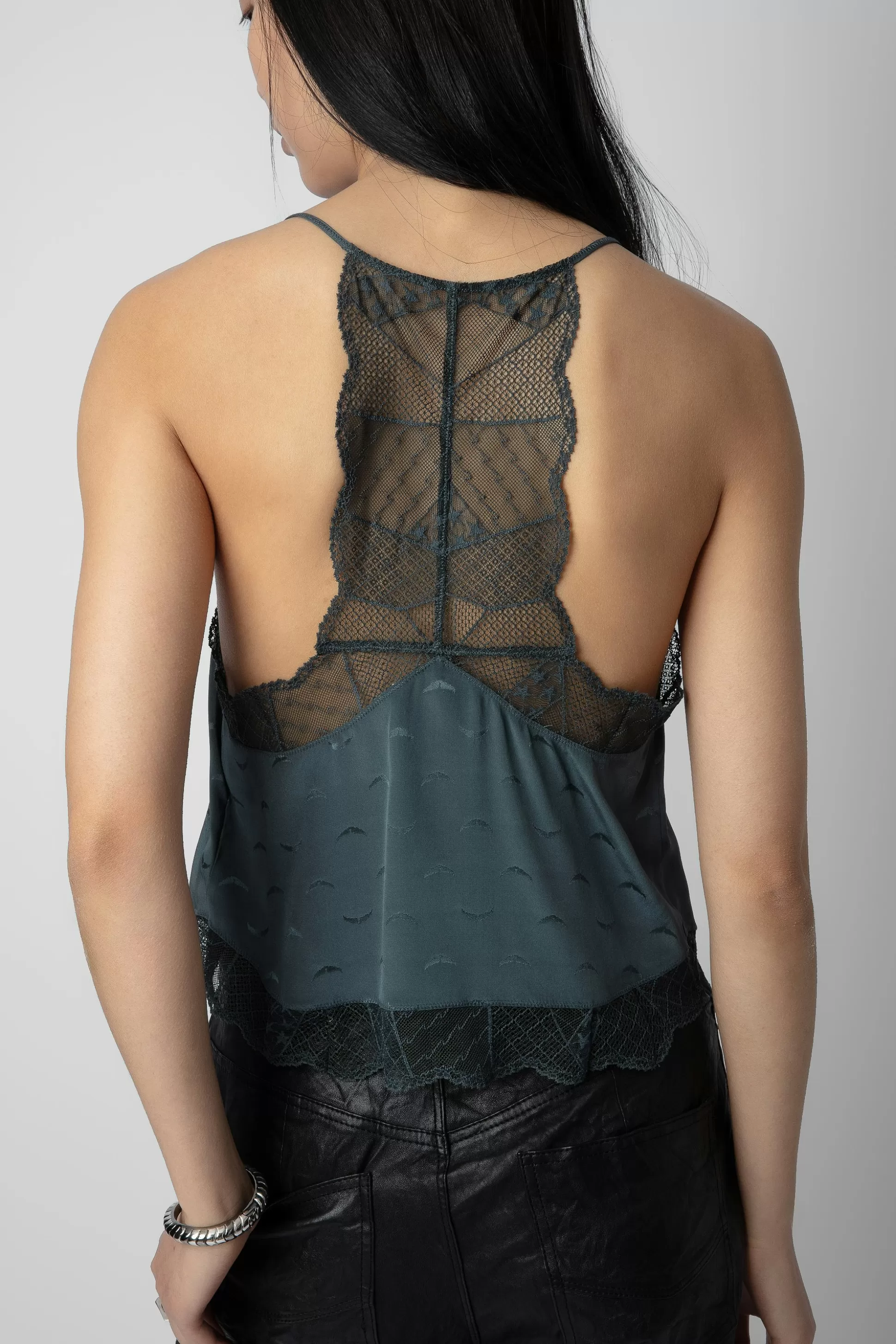 caraco_en_jacquard_de_soie_claudy_3.webp Femmes Zadig & Voltaire Chemises Et Hauts^Caraco En Jacquard De Soie Claudy