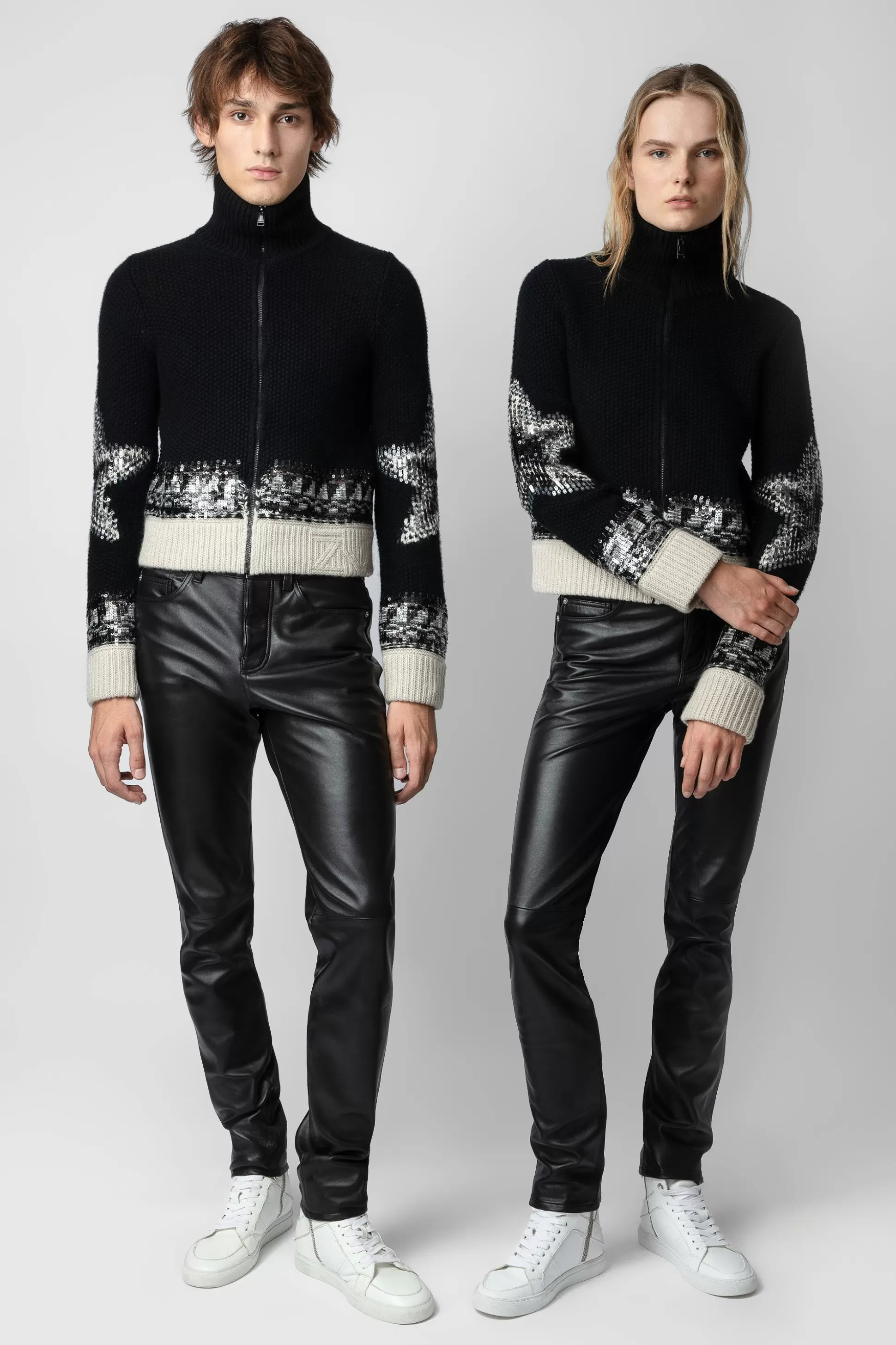 Femmes Zadig & Voltaire Unisexe^Cardigan En Cachemire A Paillettes Christa