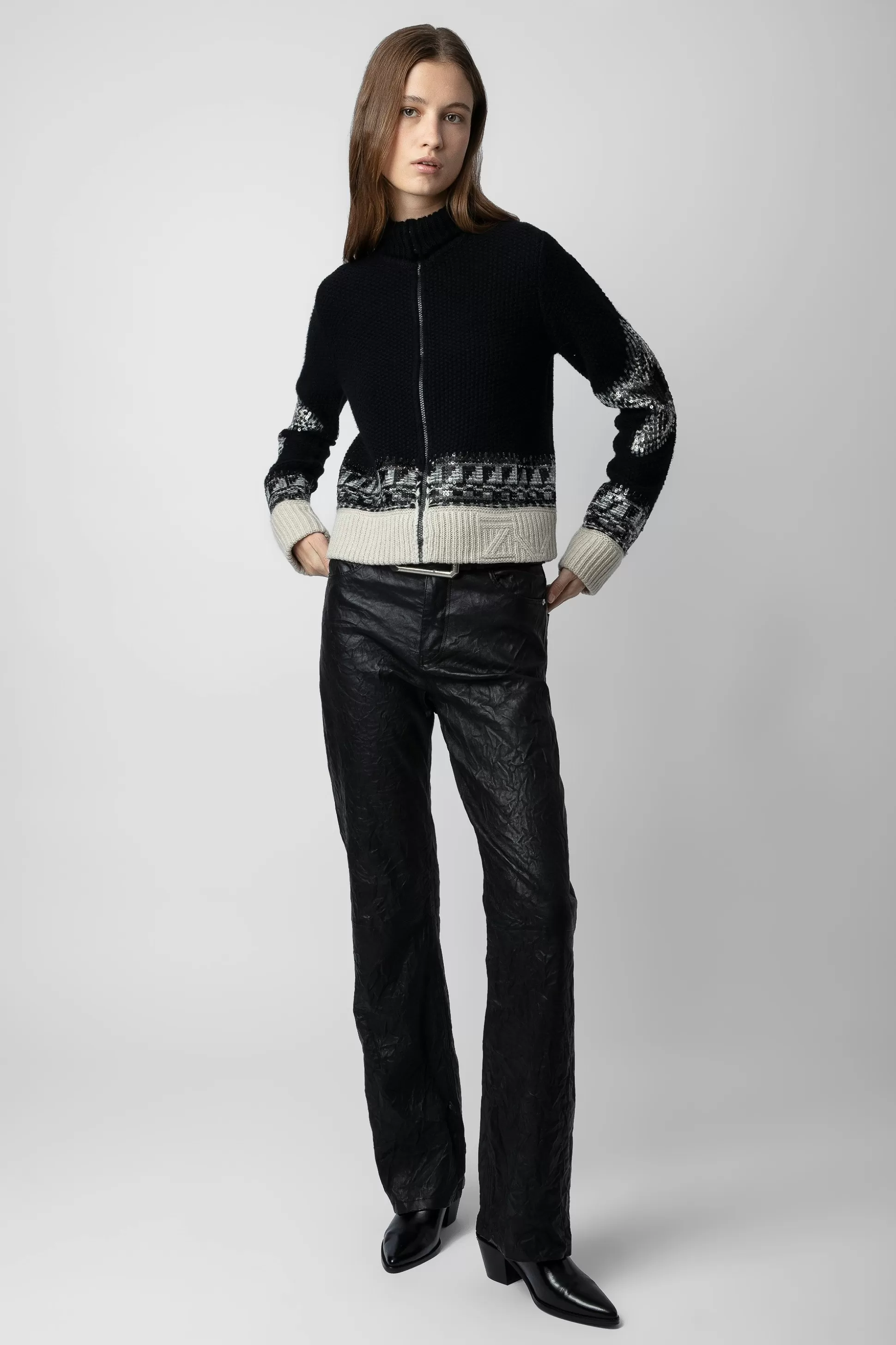 Femmes Zadig & Voltaire Unisexe^Cardigan En Cachemire A Paillettes Christa