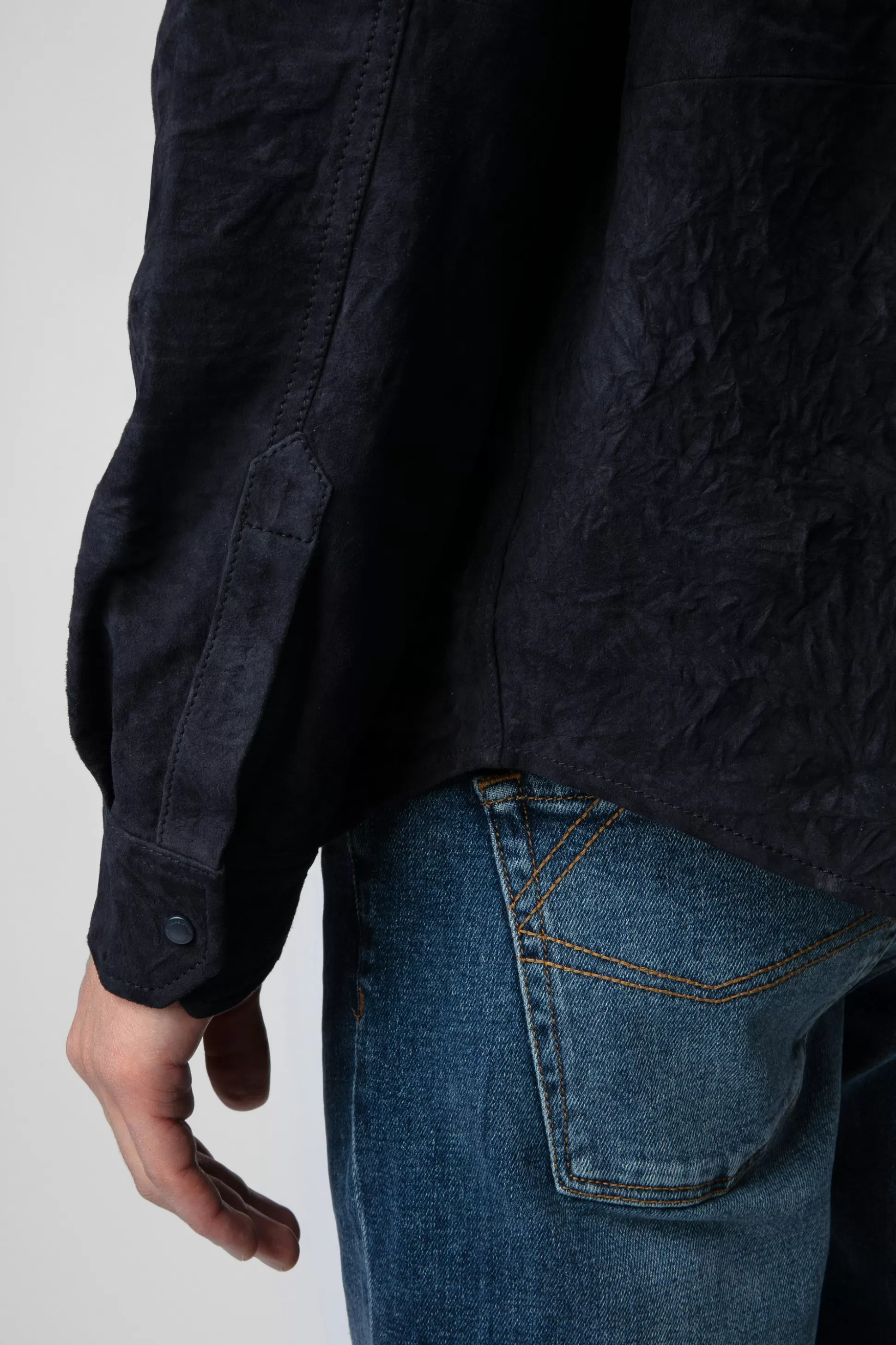 chemise_en_daim_serge_1.webp Hommes Zadig & Voltaire Chemises^Chemise En Daim Serge