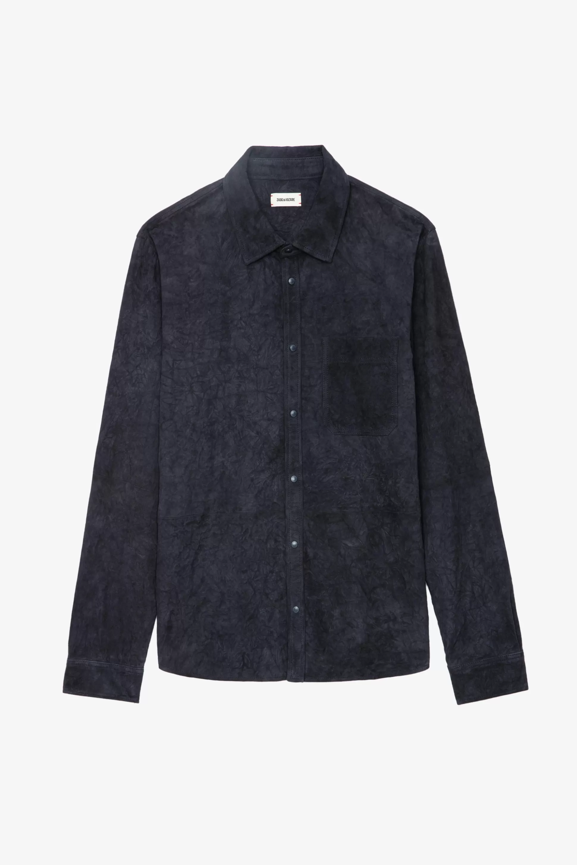 chemise_en_daim_serge_2.webp Hommes Zadig & Voltaire Chemises^Chemise En Daim Serge