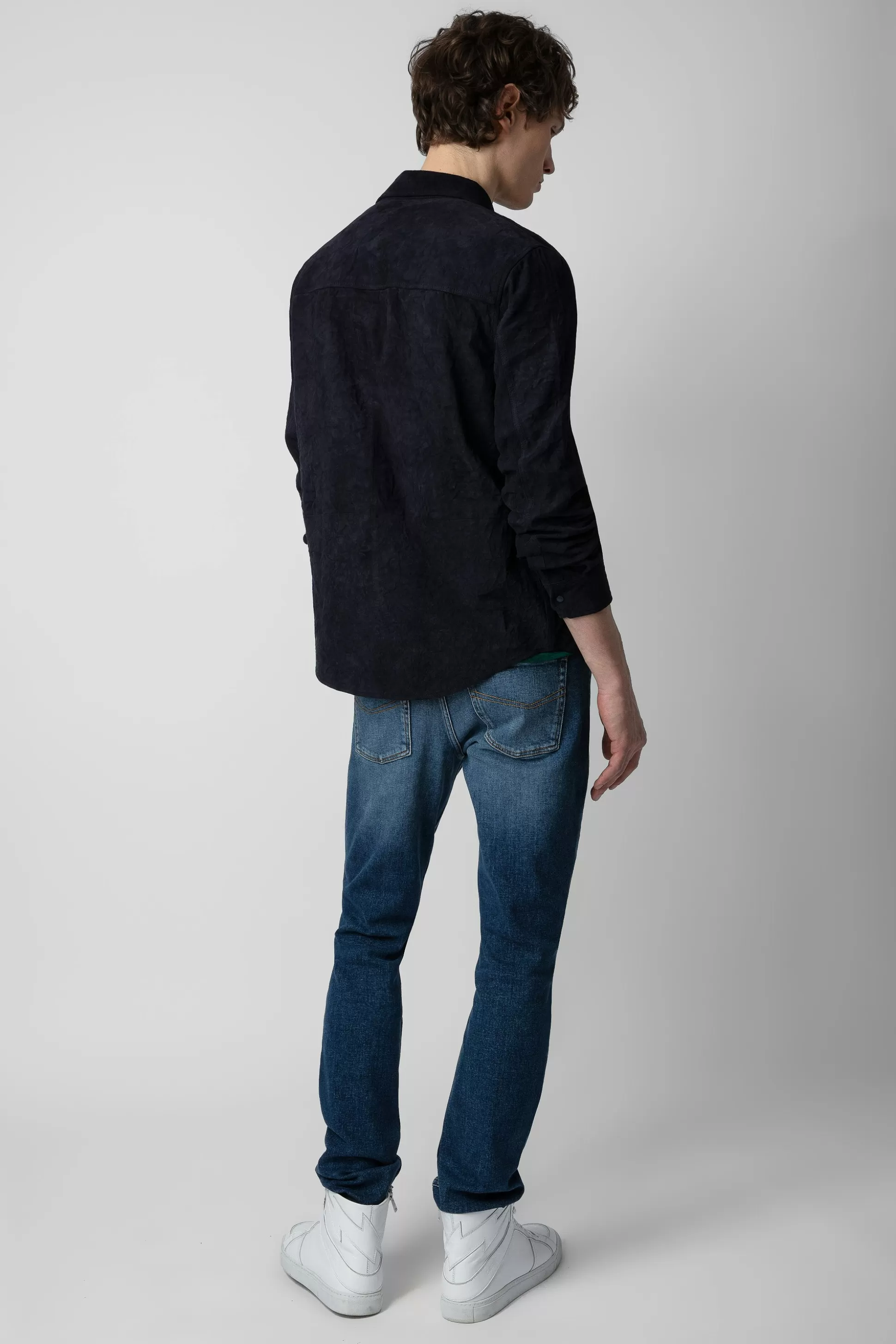 chemise_en_daim_serge_4.webp Hommes Zadig & Voltaire Chemises^Chemise En Daim Serge