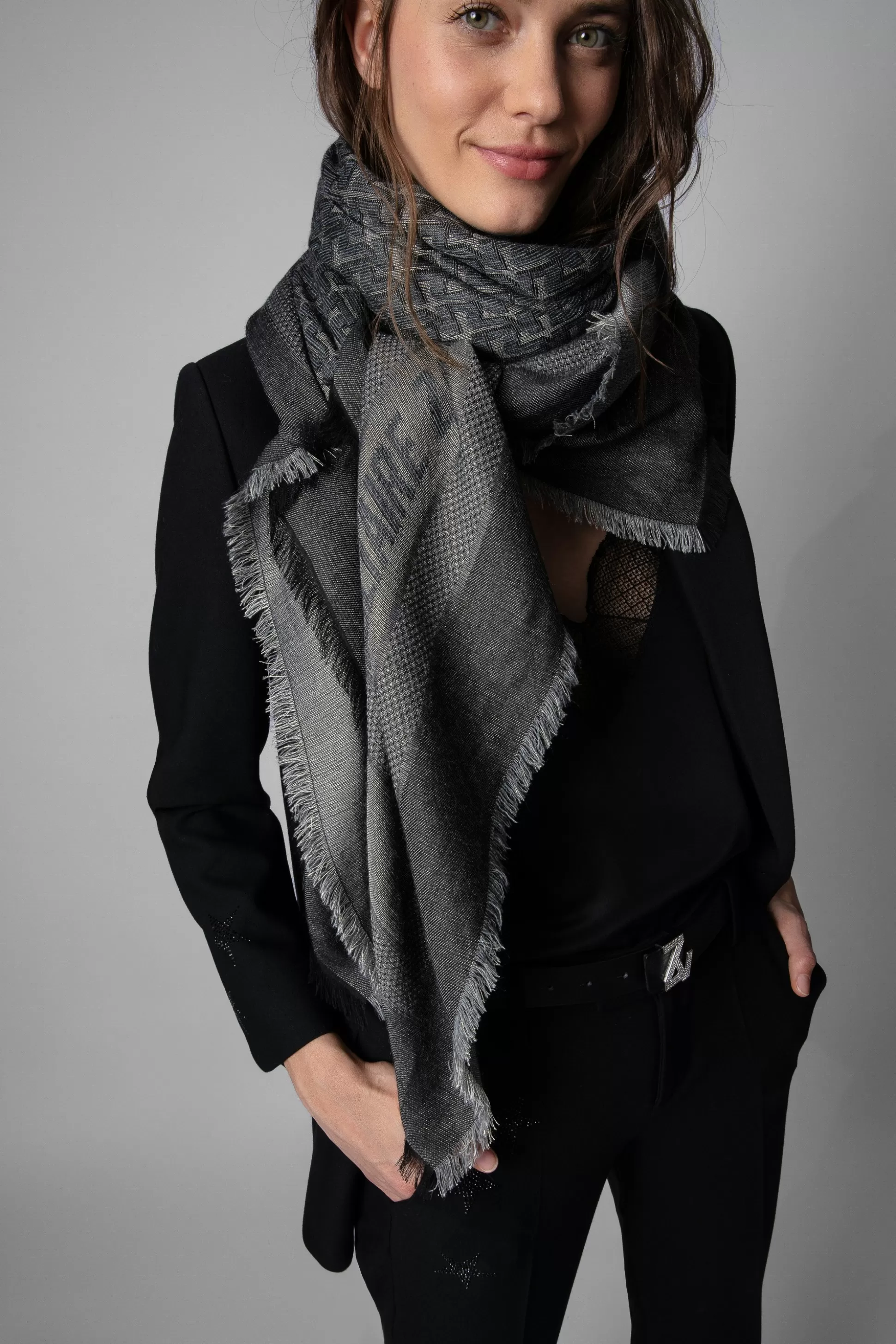 Femmes Zadig & Voltaire Echarpes^Glenn Zv Initiale Foulard