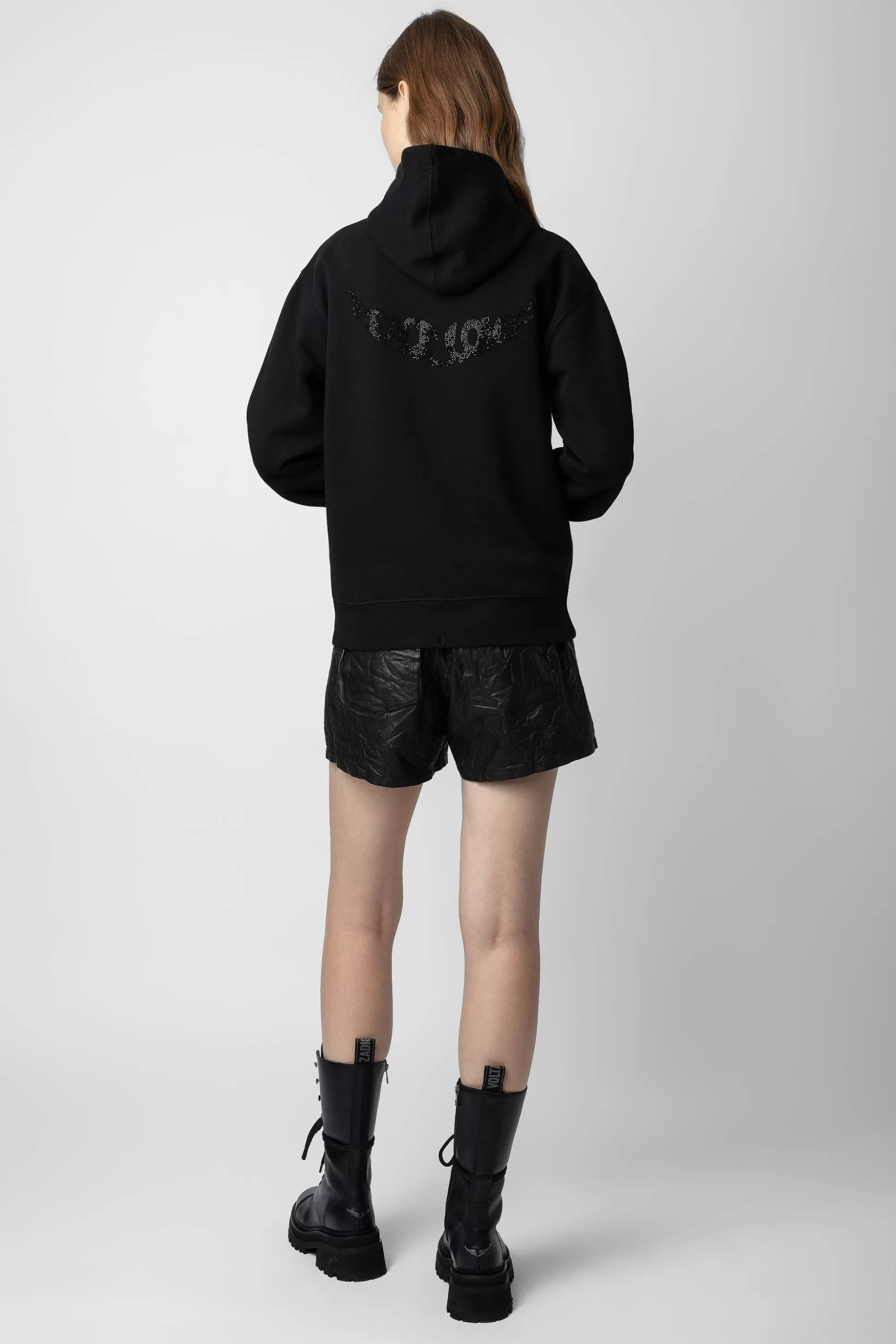 Femmes Zadig & Voltaire Sweat-Shirts^Harper Peace&Love Sweat A Capuche A Strass