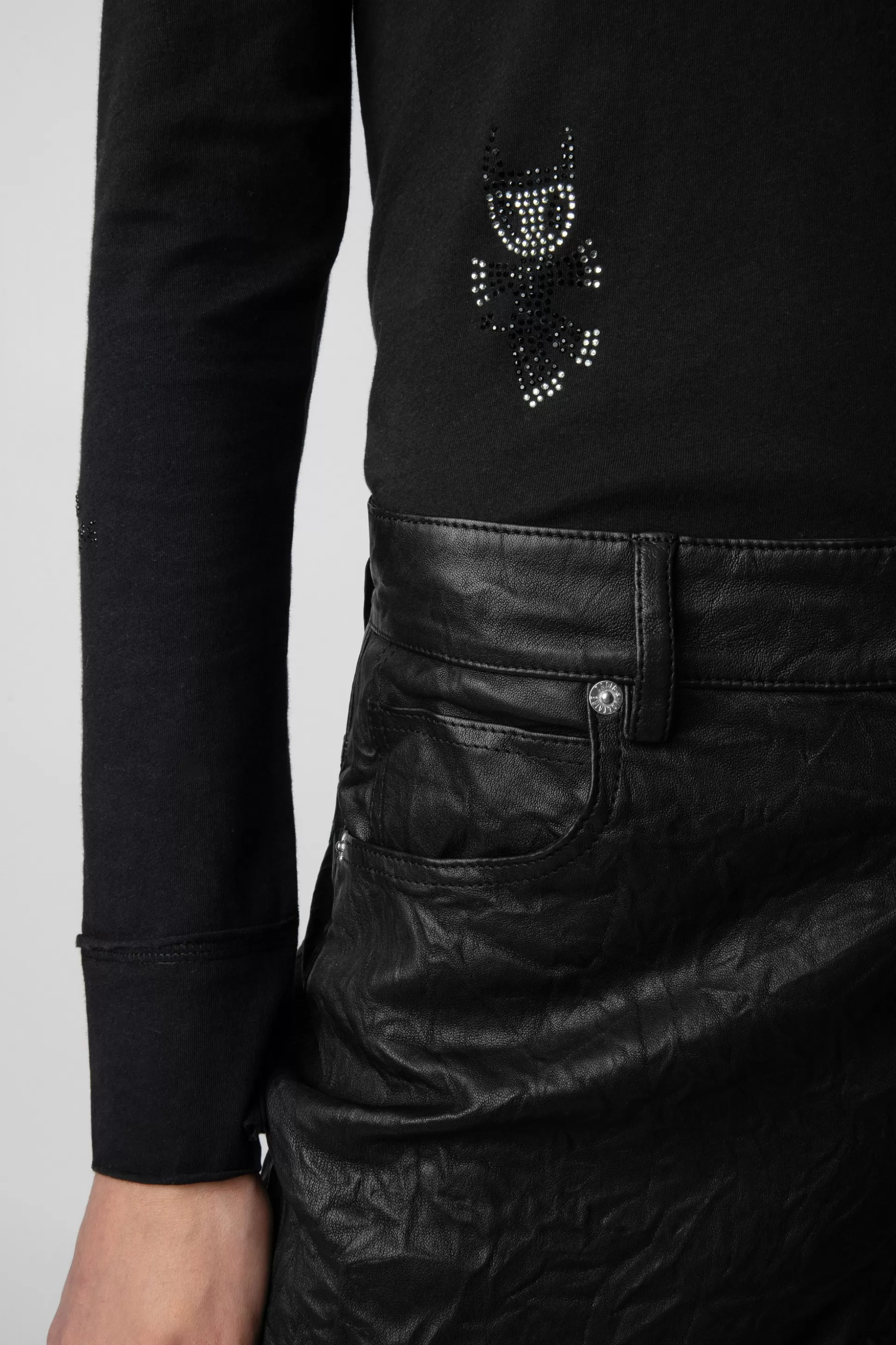 haut_henley_a_strass_4-1.webp Femmes Zadig & Voltaire T-Shirts^Haut Henley A Strass