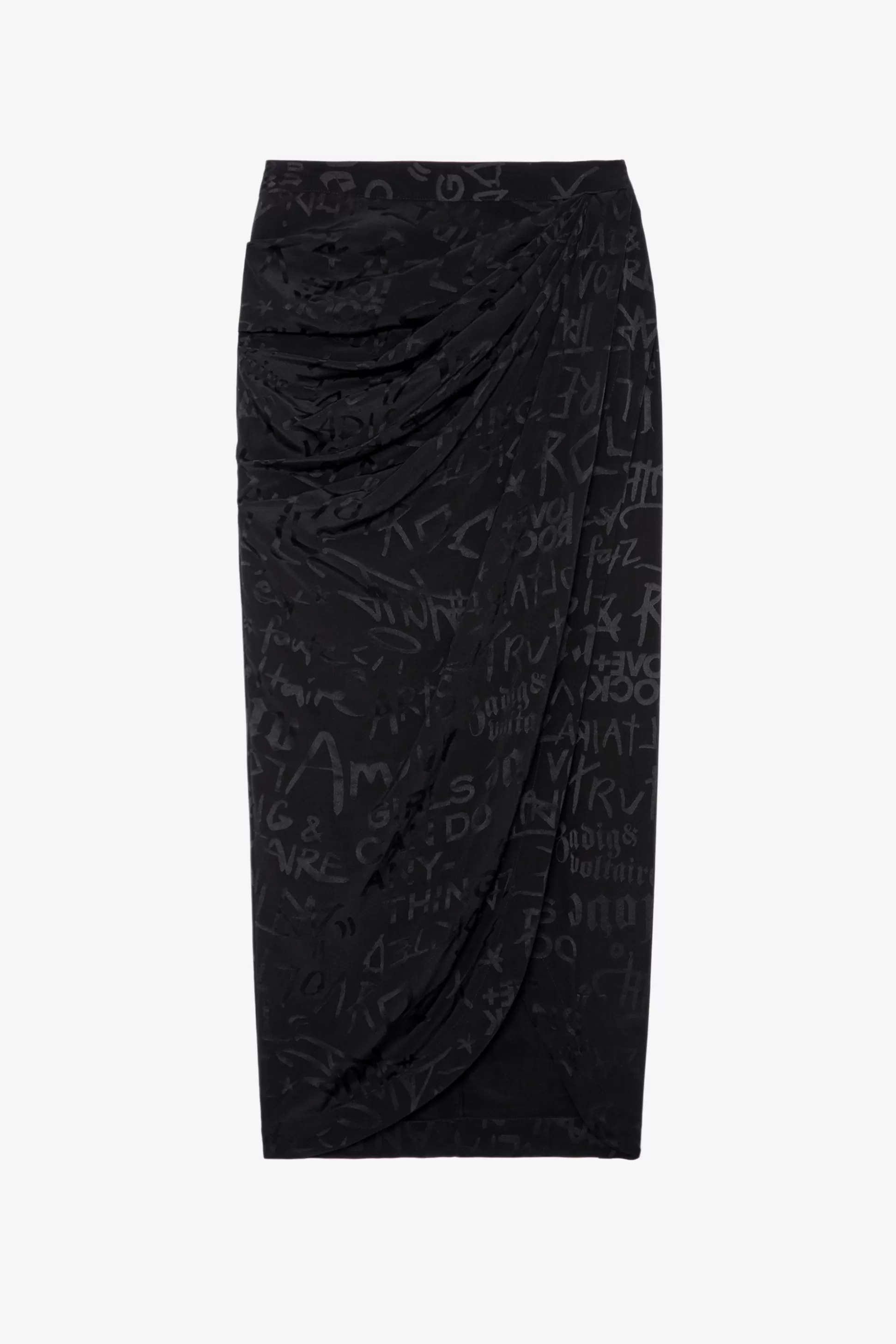 jupe_en_jacquard_de_soie_jamelia_3.webp Femmes Zadig & Voltaire Robes Et Jupes^Jupe En Jacquard De Soie Jamelia