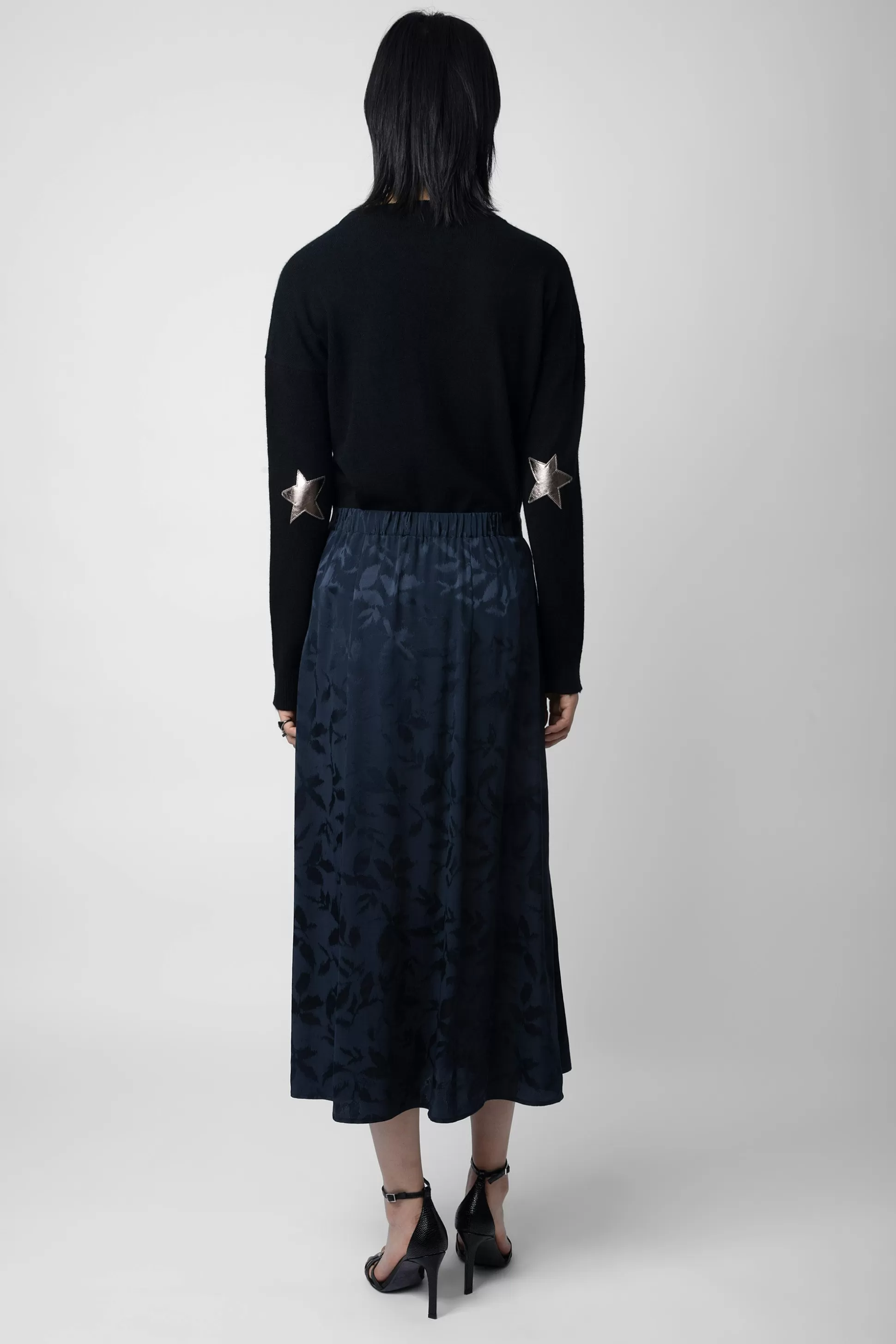 jupe_en_jacquard_de_soie_june_5.webp Femmes Zadig & Voltaire Robes Et Jupes^Jupe En Jacquard De Soie June