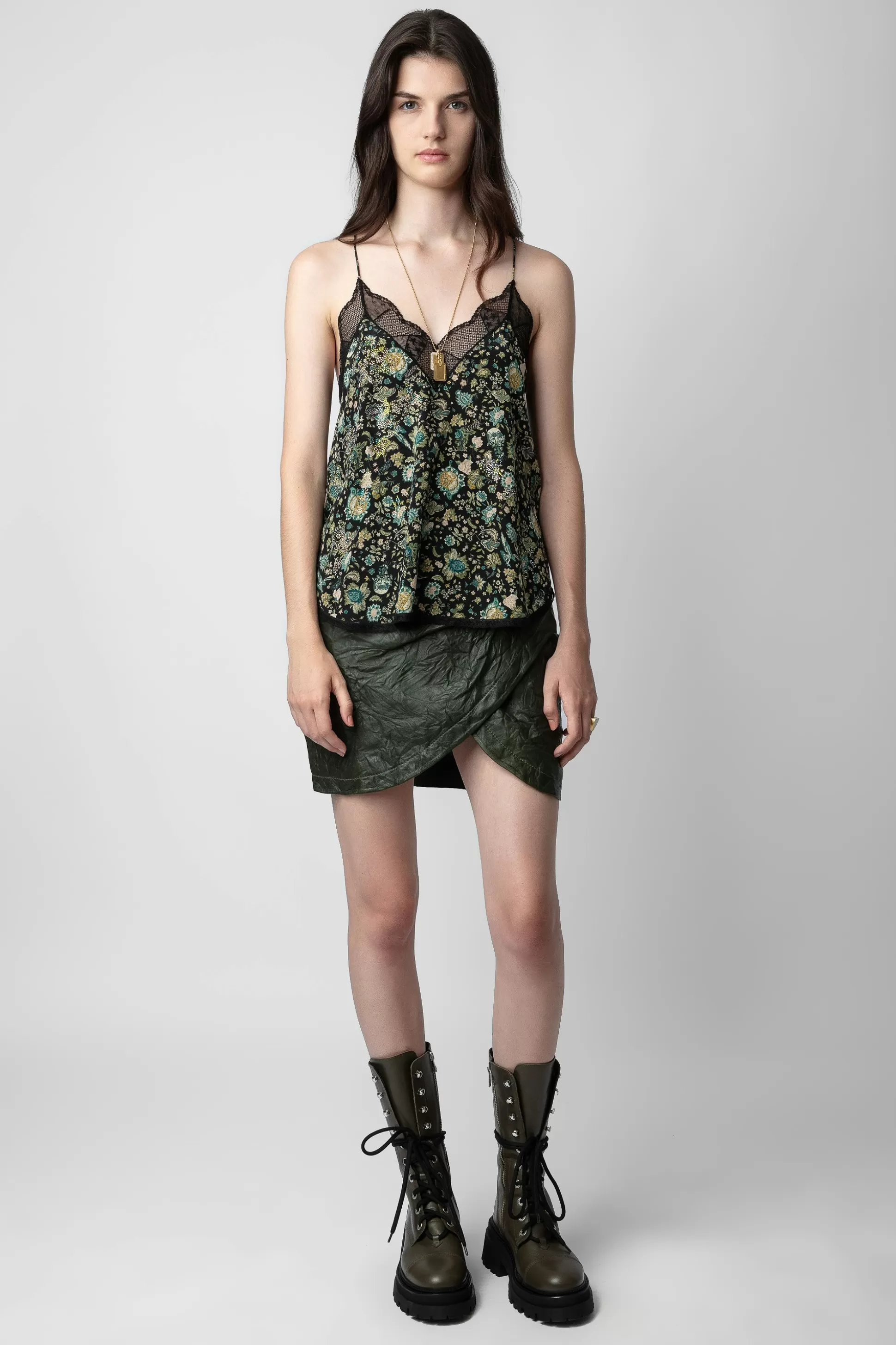 Femmes Zadig & Voltaire Robes Et Jupes^Jupe Julipe En Cuir Froisse