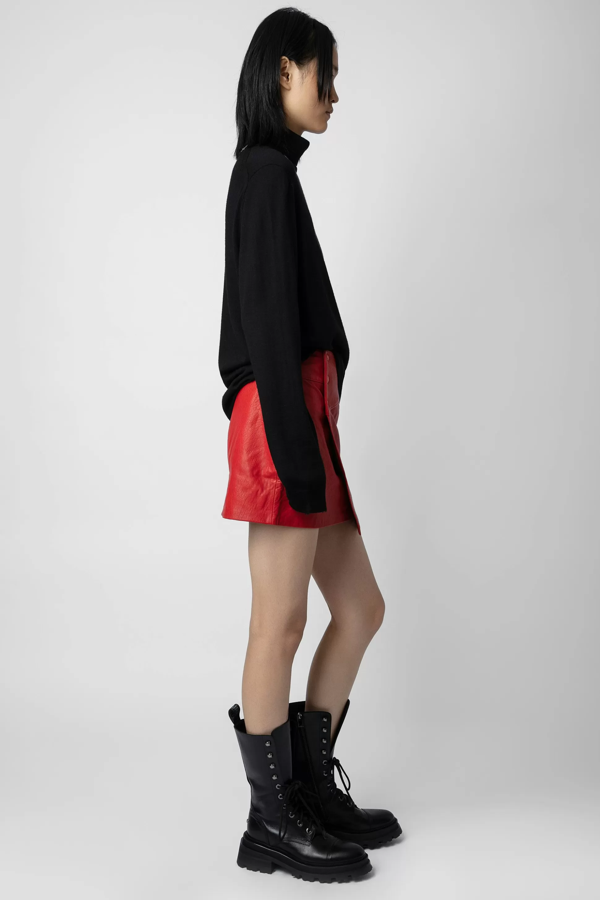 Femmes Zadig & Voltaire Robes Et Jupes^Jupe Motard En Cuir Junko