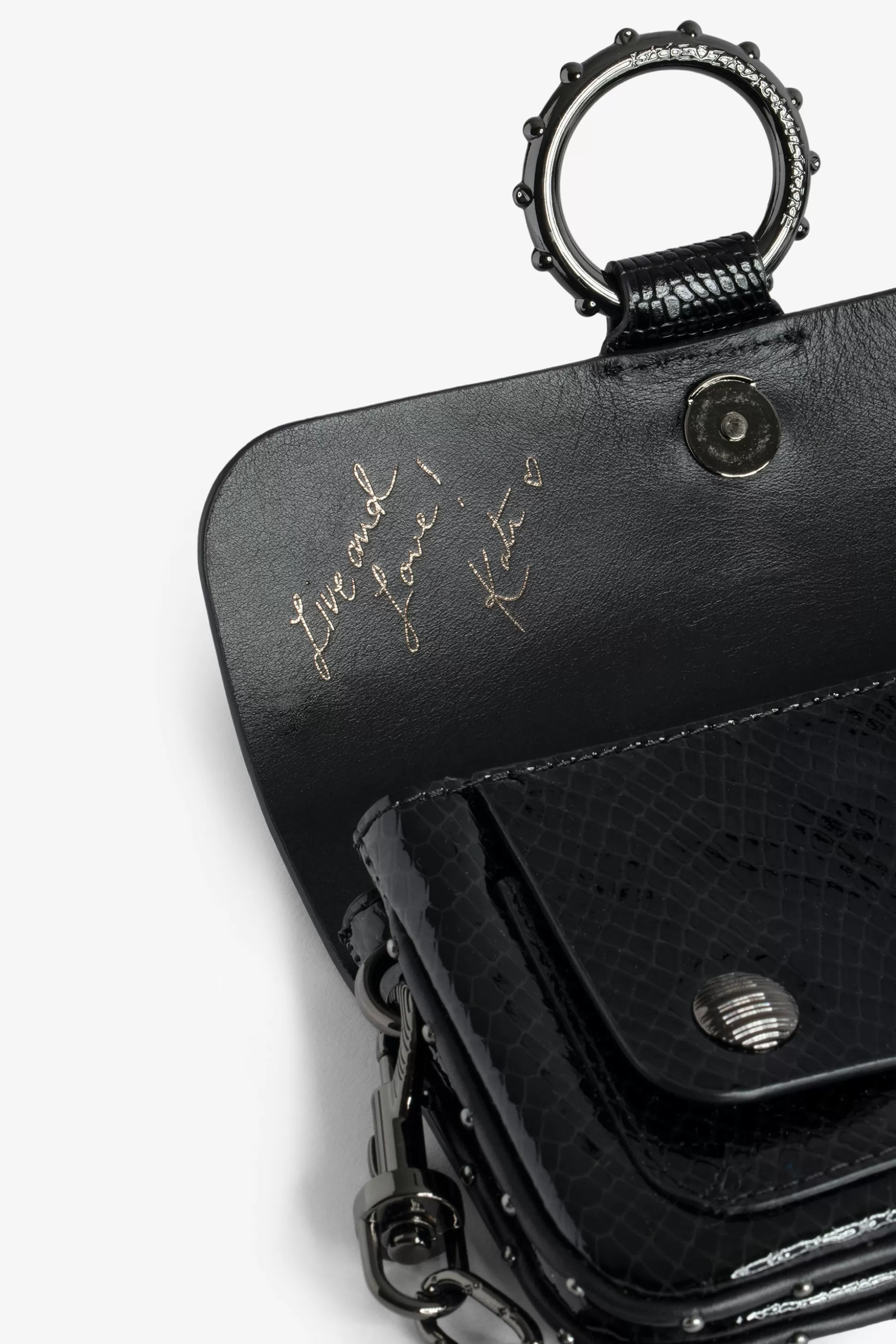 kate_wallet_sac_en_relief_sauvage_brillant_1.webp Femmes Zadig & Voltaire Mini-Sacs^Kate Wallet Sac En Relief Sauvage Brillant