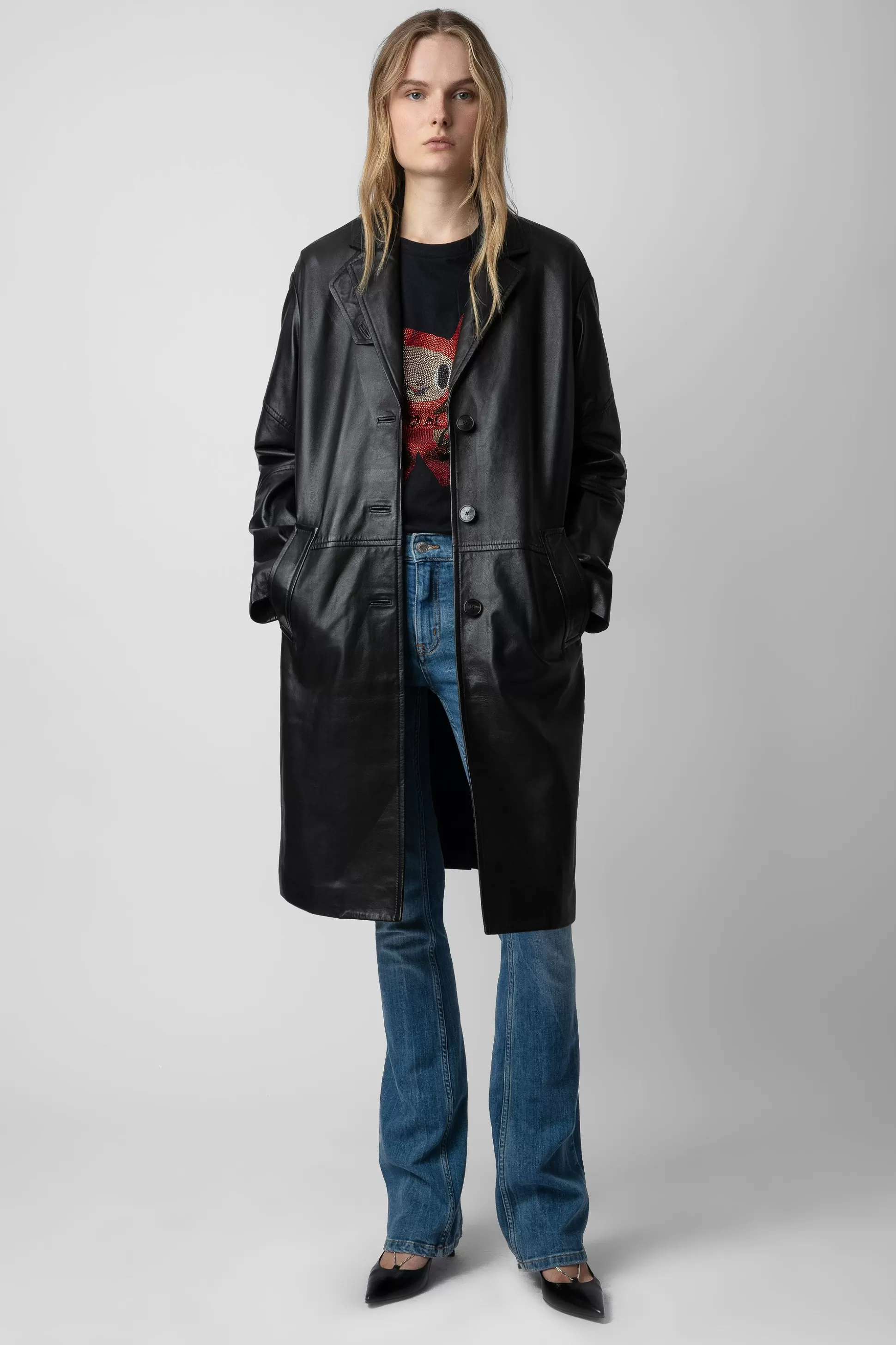 Femmes Zadig & Voltaire Unisexe^Manteau En Cuir Macari
