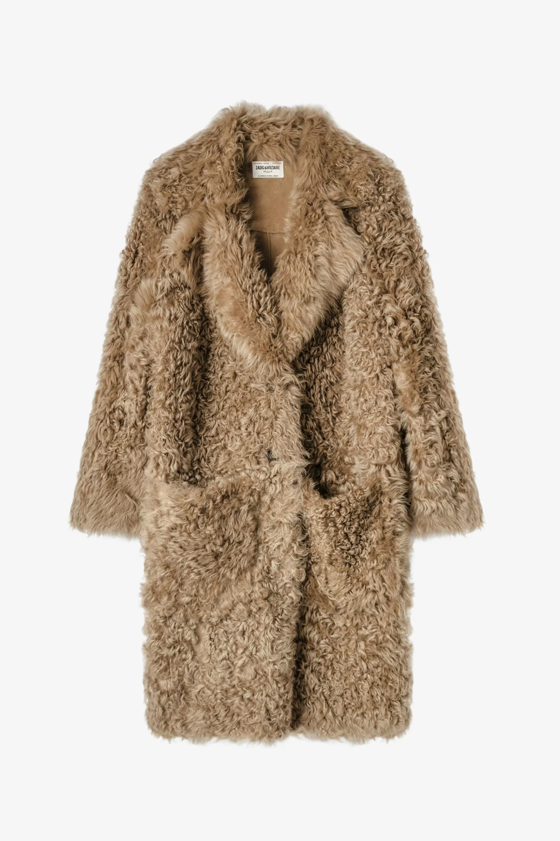 manteau_ondule_mady_2.webp Femmes Zadig & Voltaire Manteaux Et Vestes^Manteau Ondule Mady