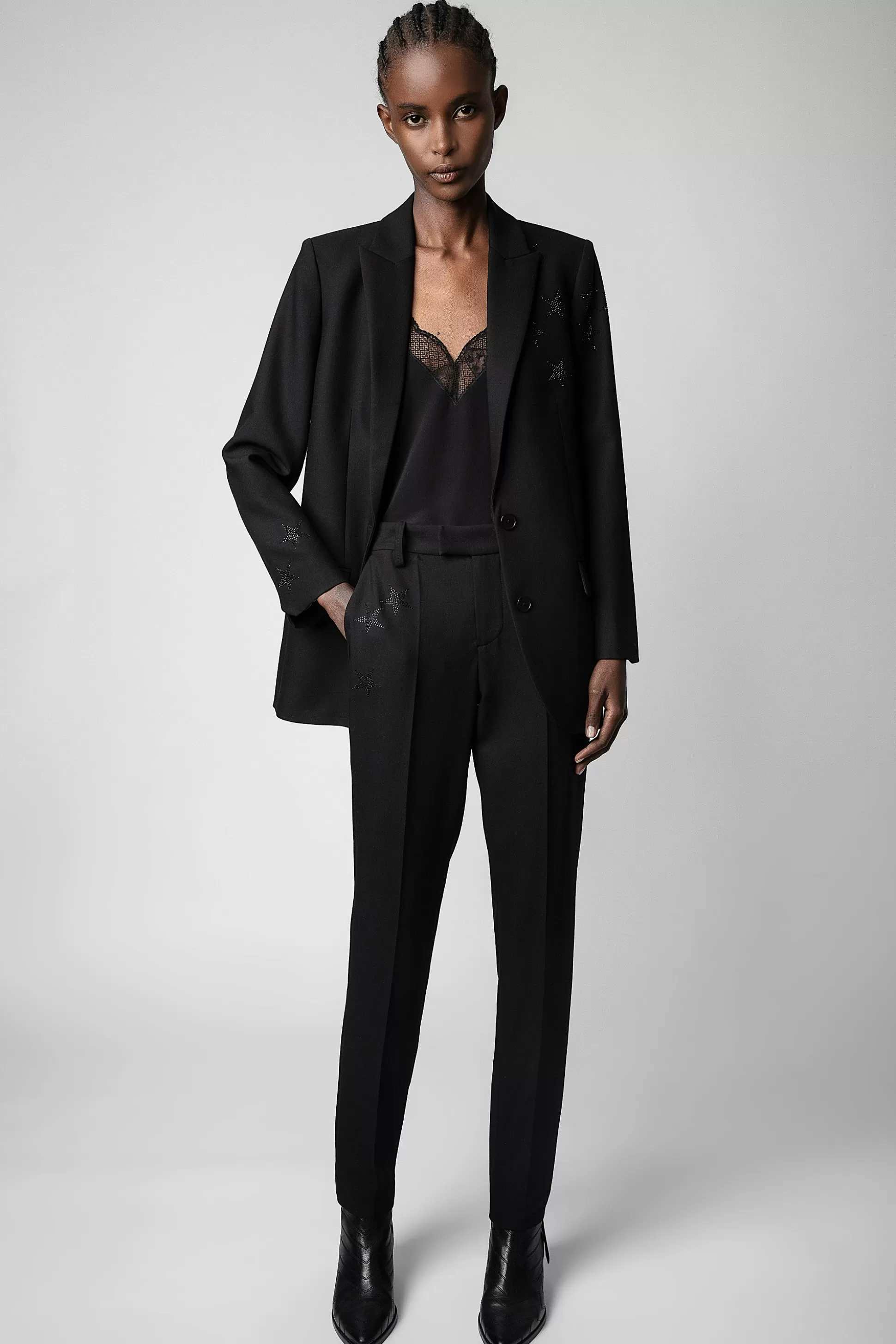 Femmes Zadig & Voltaire Costumes^Pantalon Etoile Strass Prune
