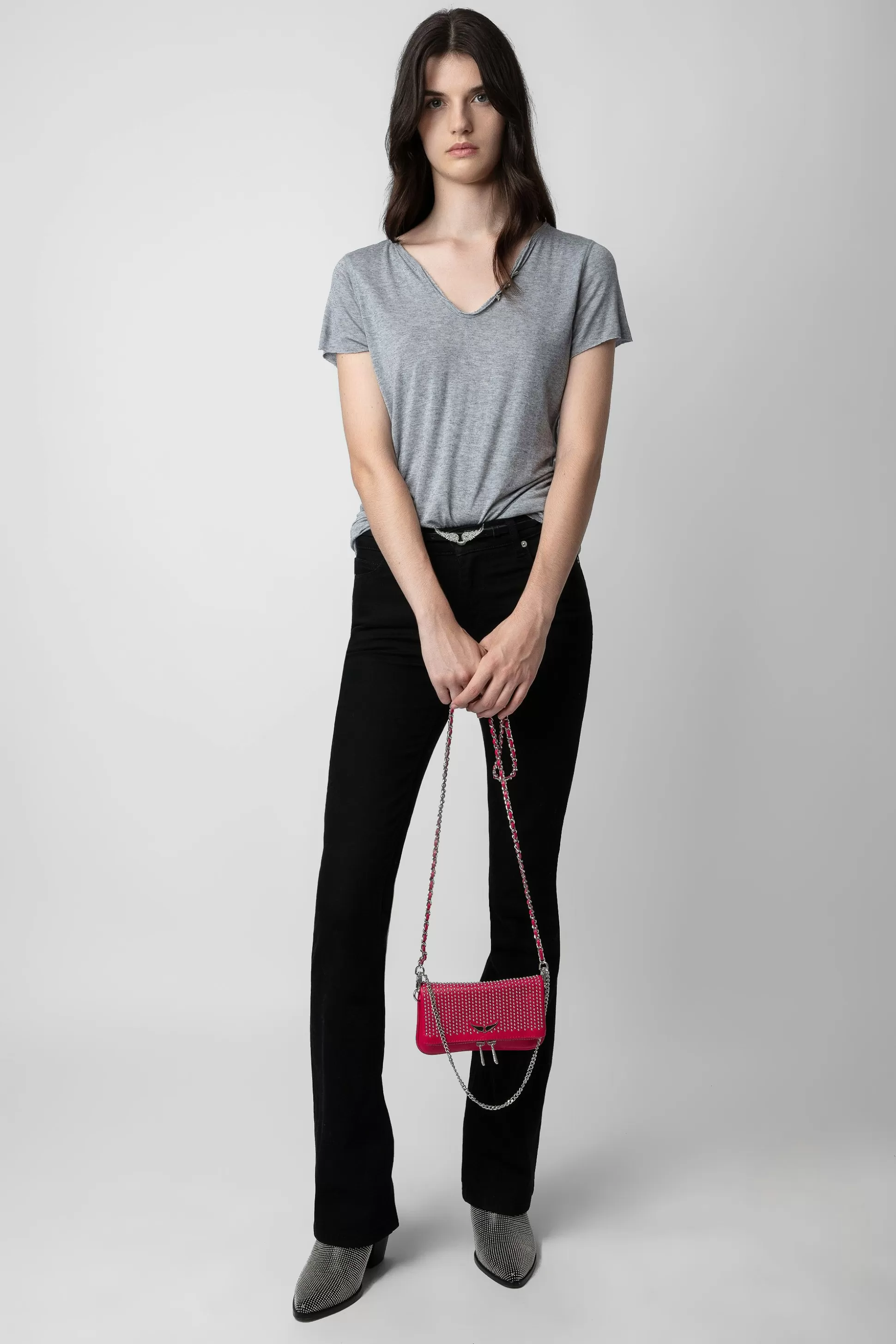 pochette_suisse_a_pois_rock_nano_1-2.webp Femmes Zadig & Voltaire Mini-Sacs^Pochette Suisse A Pois Rock Nano