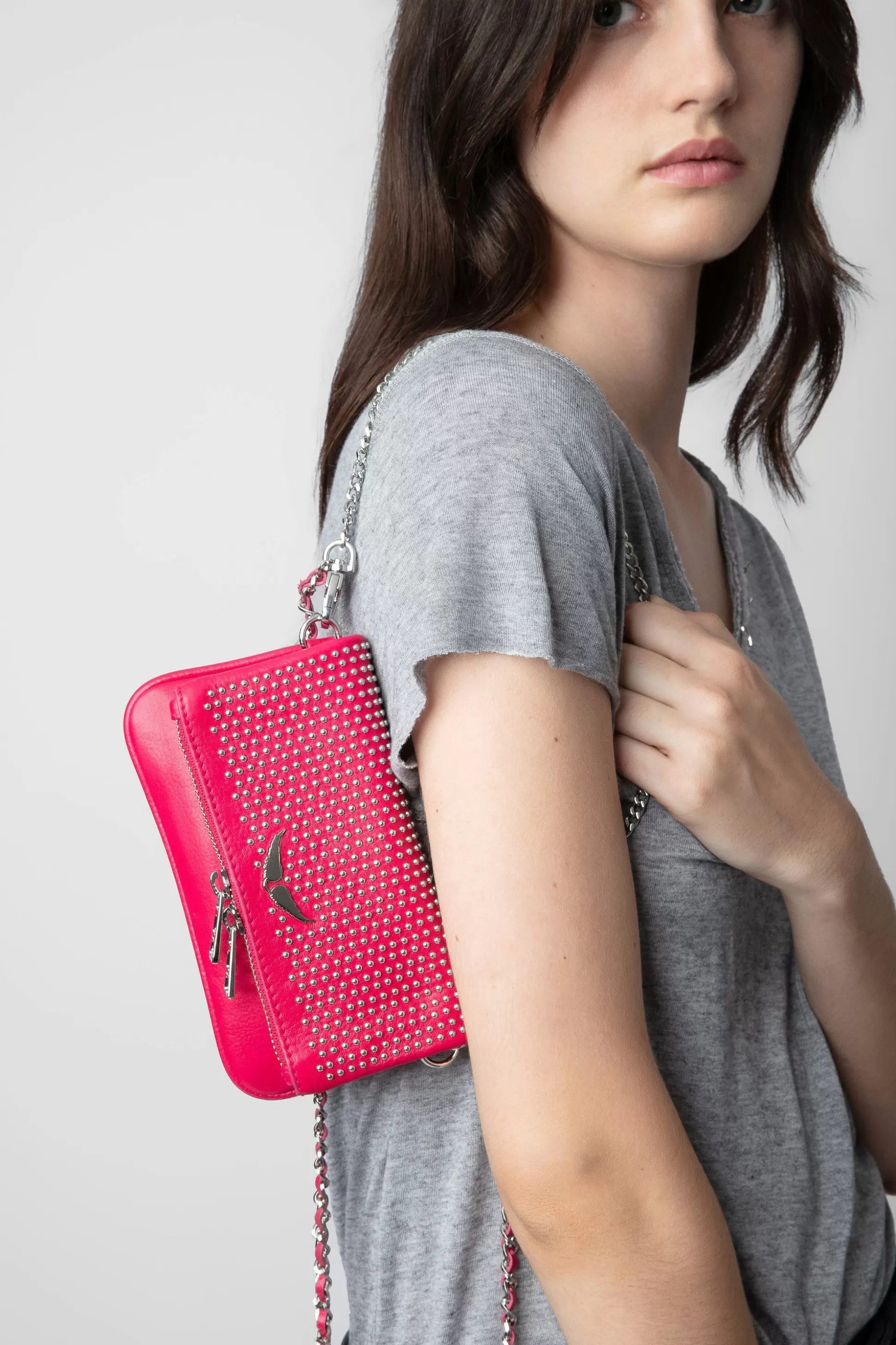 pochette_suisse_a_pois_rock_nano_3-2.webp Femmes Zadig & Voltaire Mini-Sacs^Pochette Suisse A Pois Rock Nano