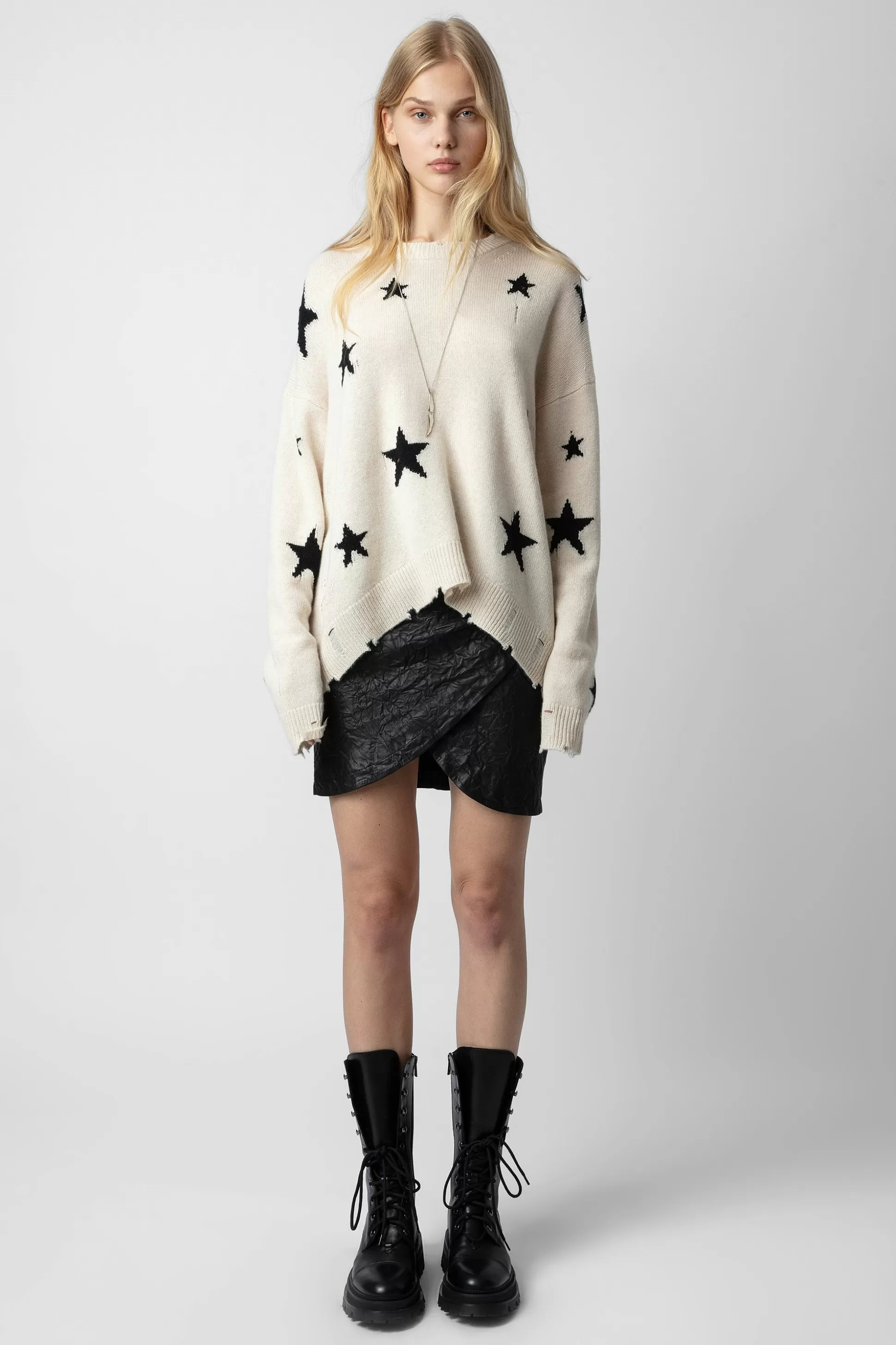 Femmes Zadig & Voltaire Unisexe^Pull En Cachemire Etoiles Markus