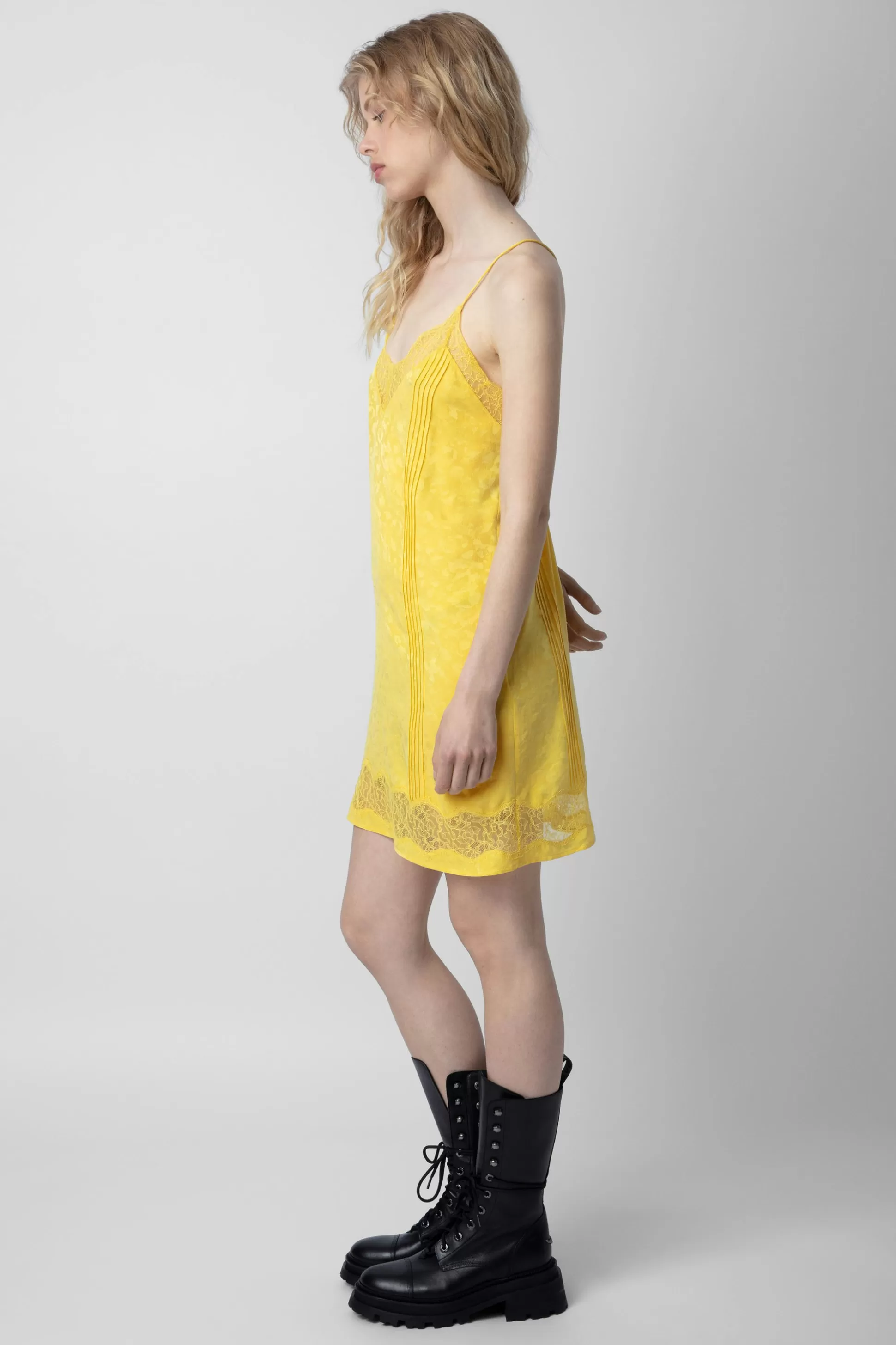 robe_en_jacquard_de_soie_cristal_5.webp Femmes Zadig & Voltaire Robes Et Jupes^Robe En Jacquard De Soie Cristal