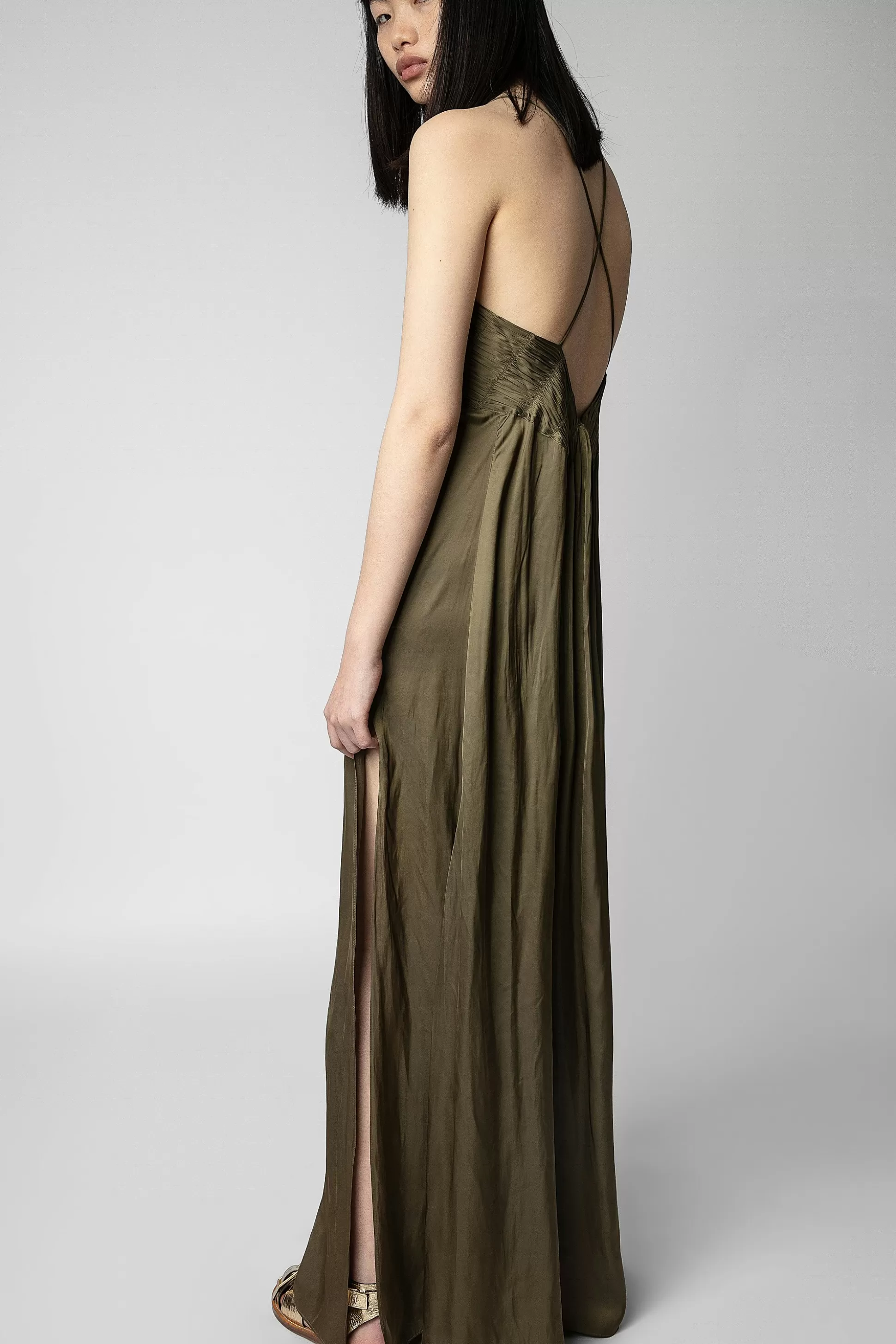 robe_en_satin_de_rayonne_2-1.webp Femmes Zadig & Voltaire Robes Et Jupes^Robe En Satin De Rayonne