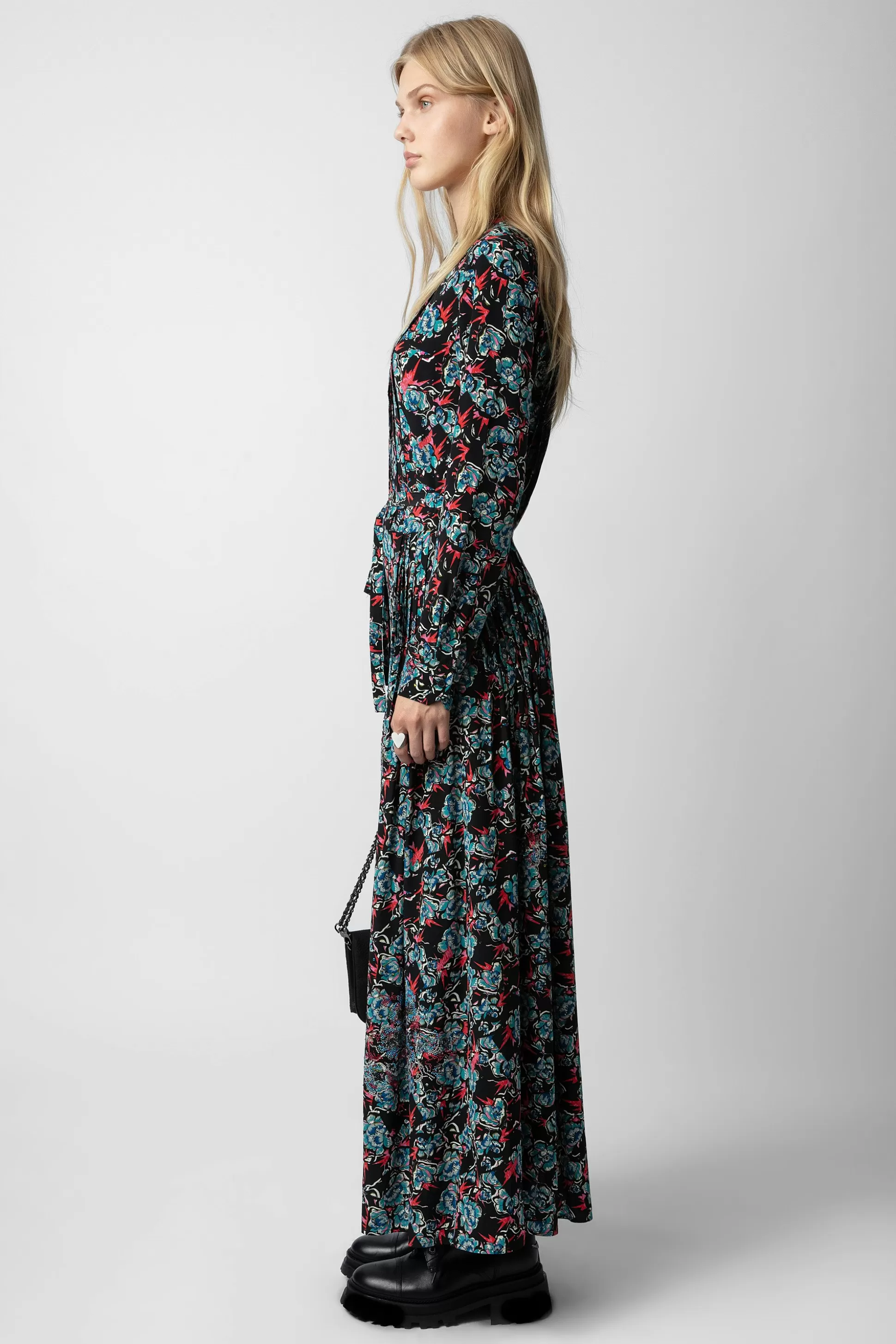 robe_en_soie_a_strass_reward_thunder_2.webp Femmes Zadig & Voltaire Robes Et Jupes^Robe En Soie A Strass Reward Thunder