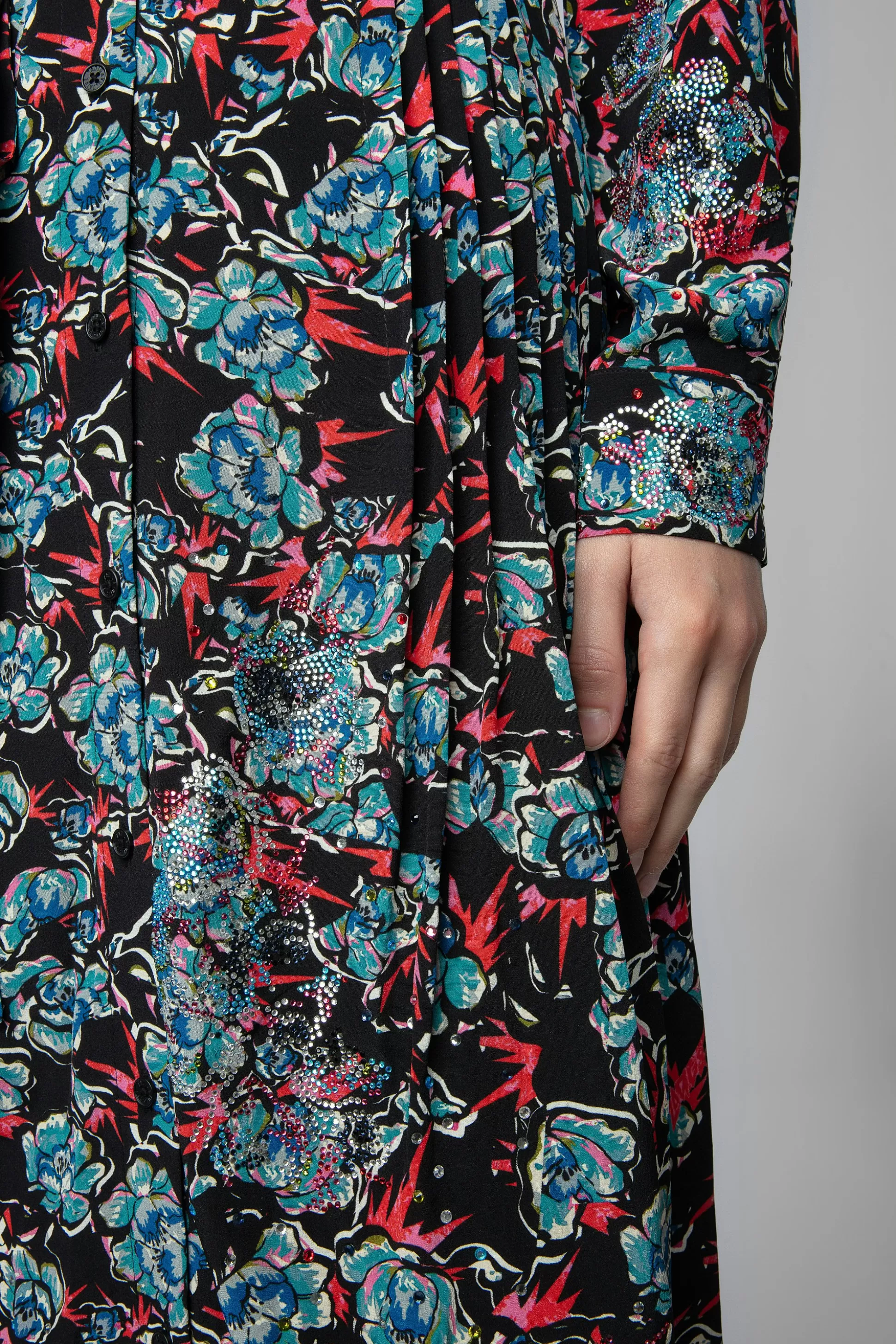 robe_en_soie_a_strass_reward_thunder_5.webp Femmes Zadig & Voltaire Robes Et Jupes^Robe En Soie A Strass Reward Thunder