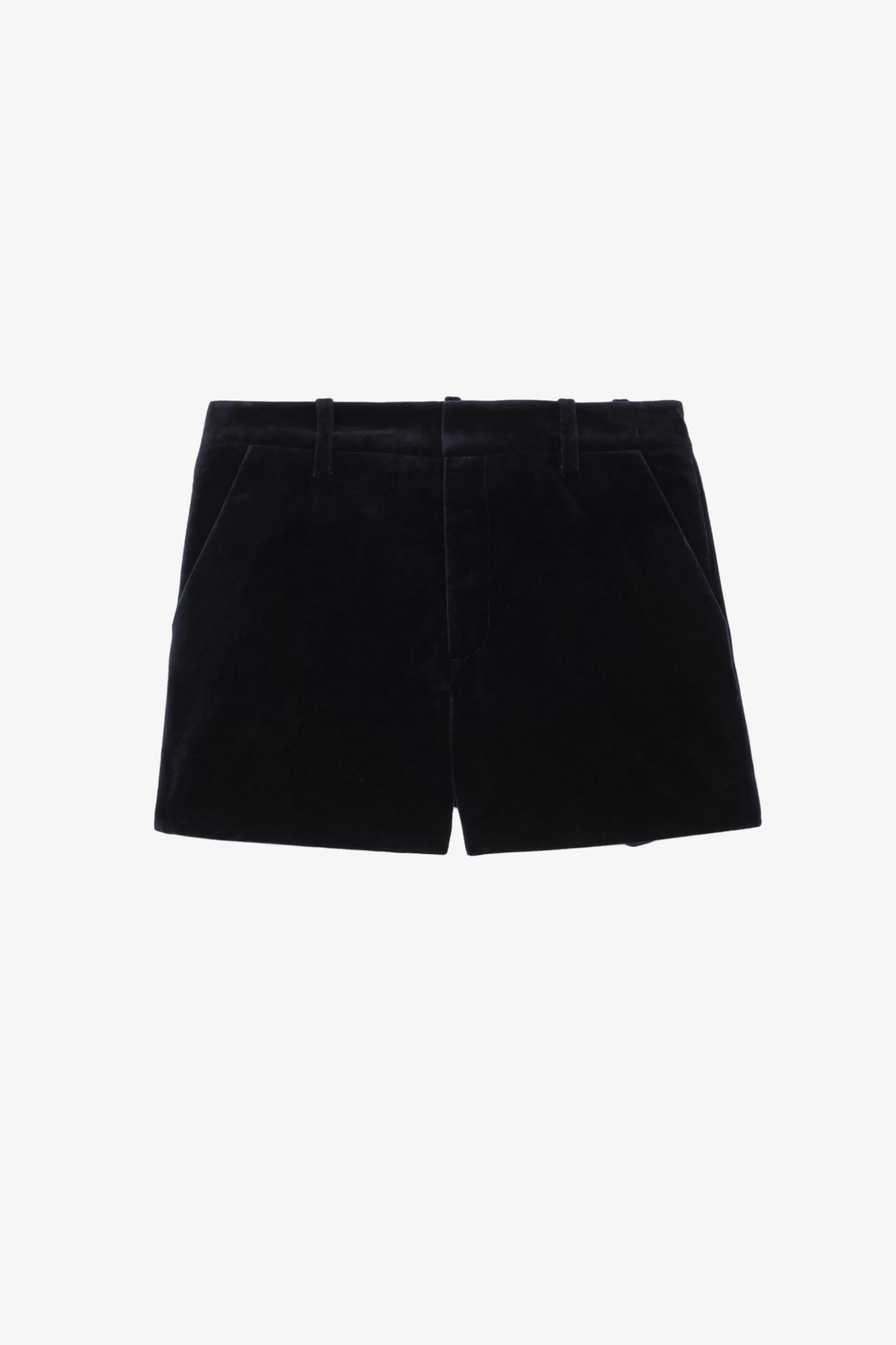 short_en_velours_rose_1.webp Femmes Zadig & Voltaire Costumes^Short En Velours Rose