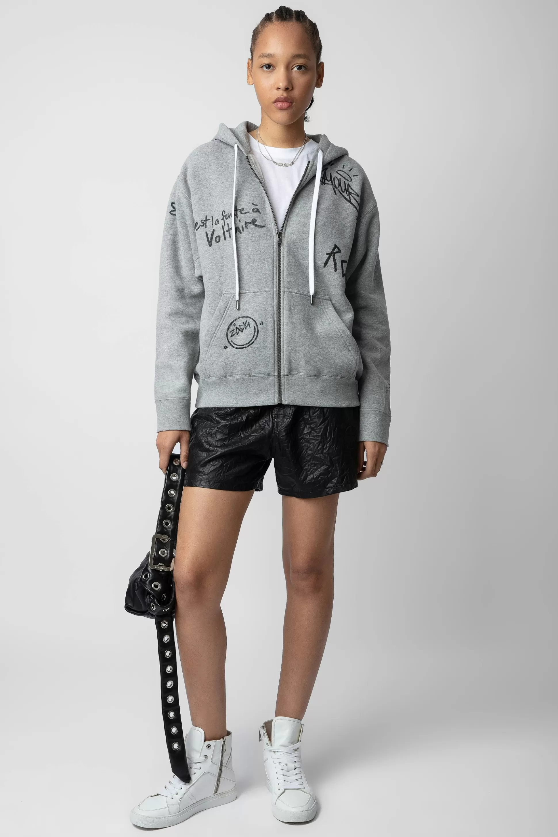 Femmes Zadig & Voltaire Sweat-Shirts^Sweat A Capuche Spencer Diamante