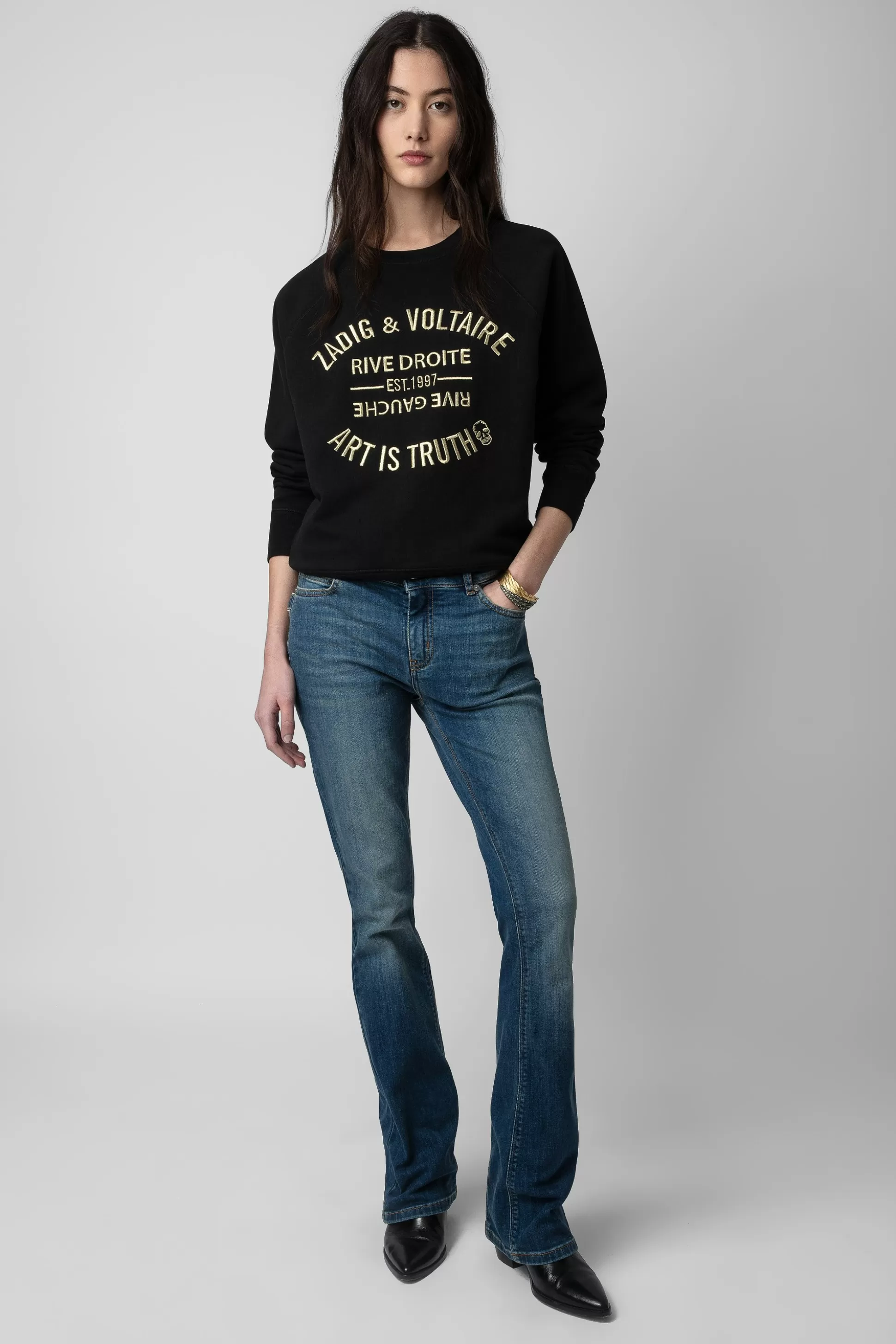 Femmes Zadig & Voltaire Sweat-Shirts^Sweat Brode Upper Blason