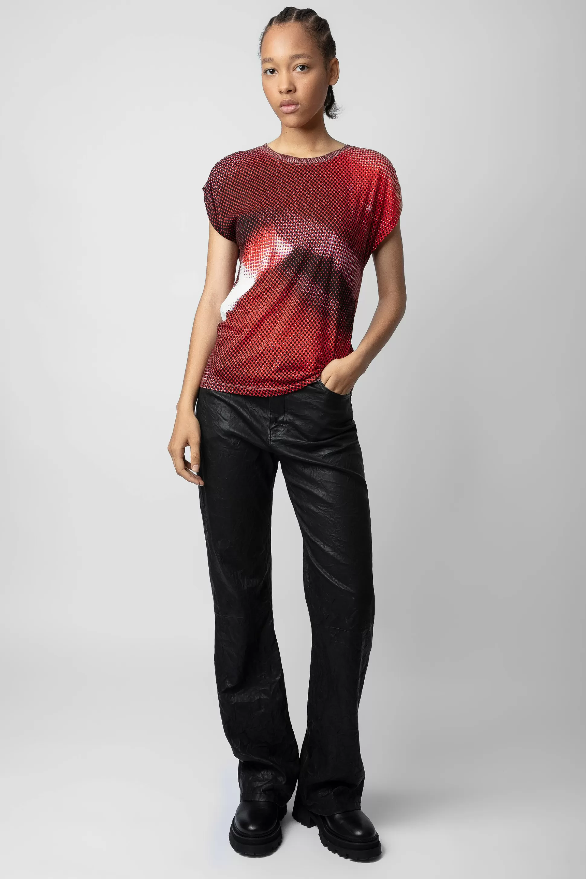 Femmes Zadig & Voltaire Unisexe^T-Shirt Adele Bouche