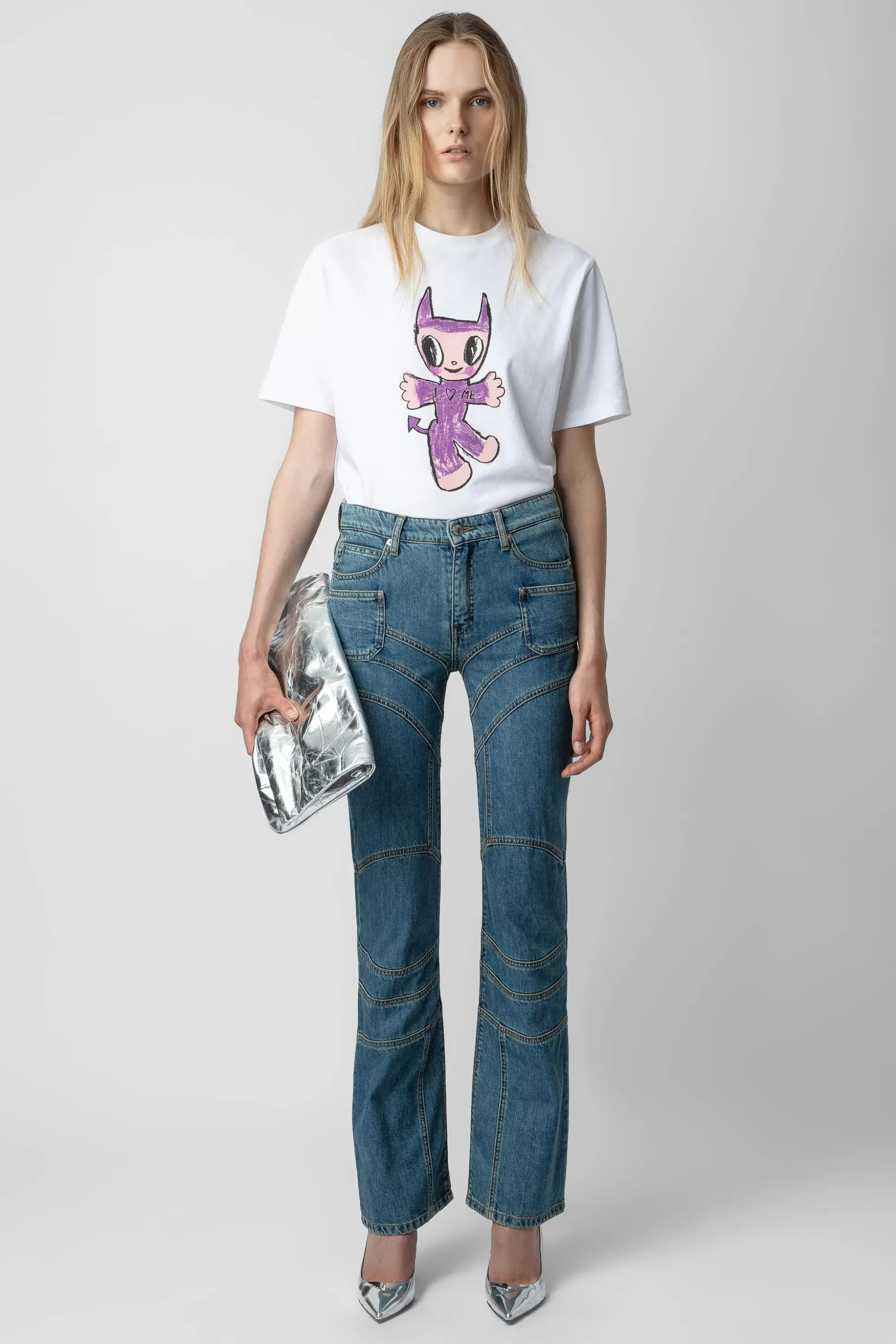 Femmes Zadig & Voltaire T-Shirts^T-Shirt Edwin Devil Diamante