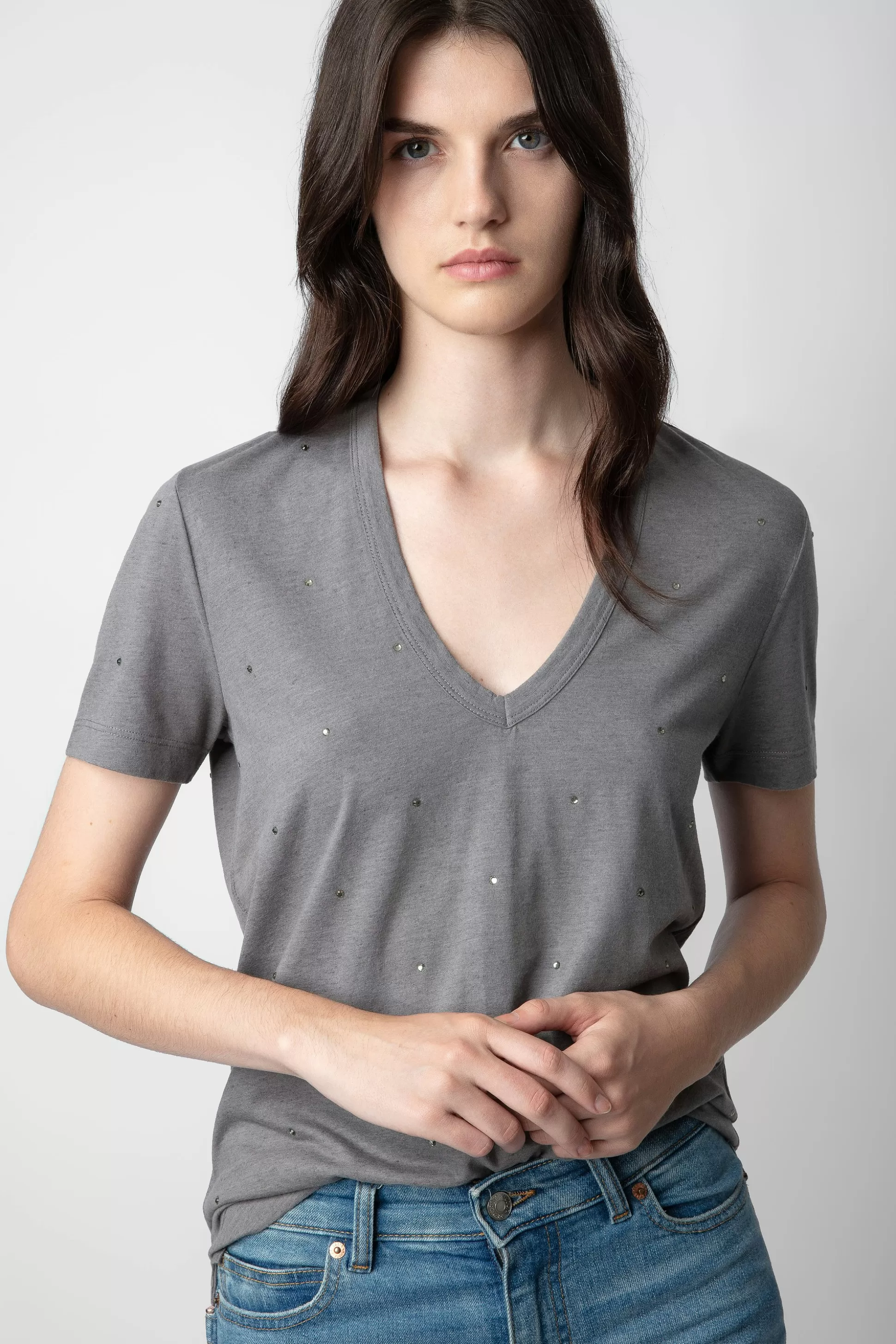 Femmes Zadig & Voltaire T-Shirts^T-Shirt Wassa Diamante