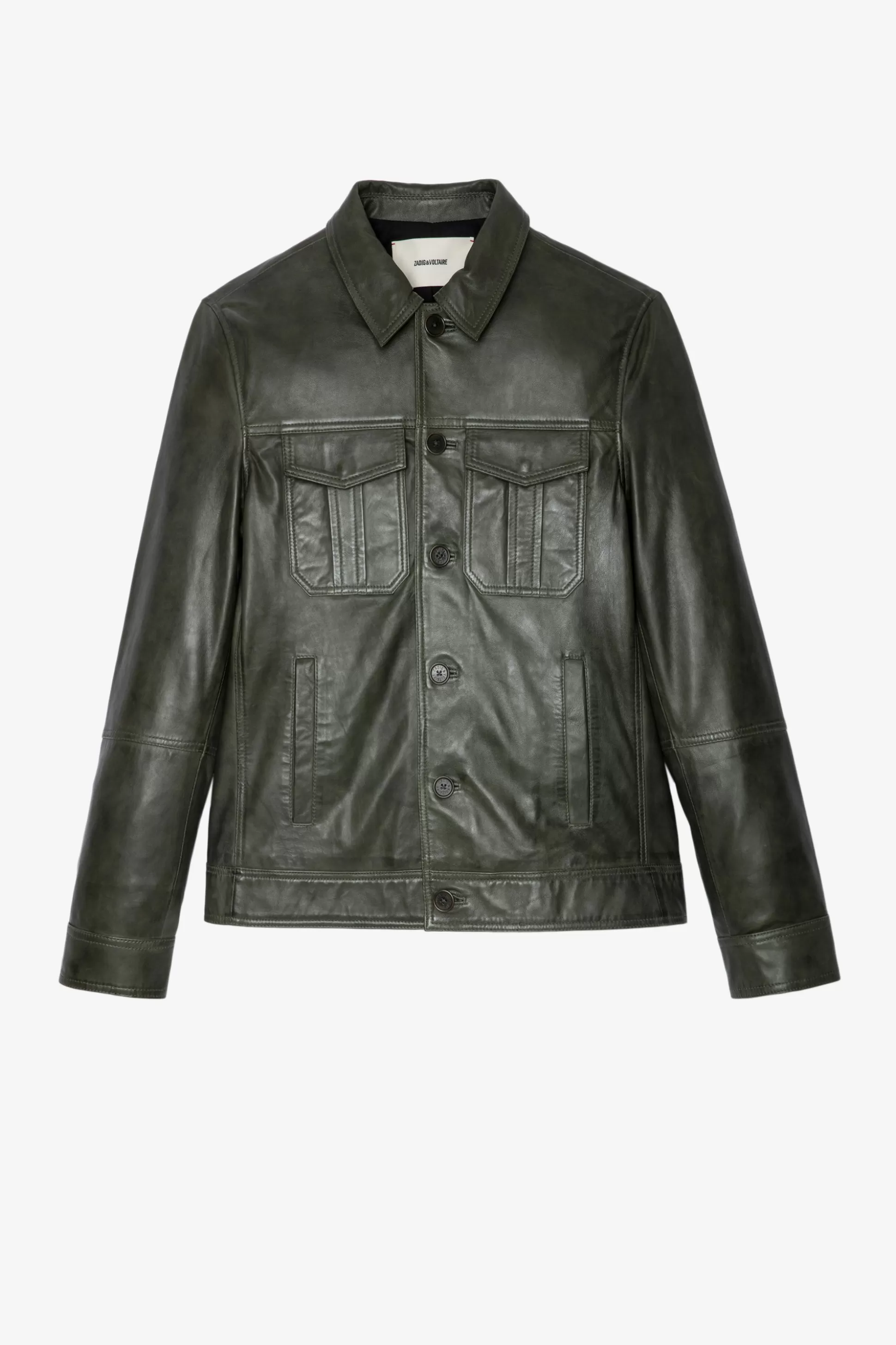 veste_en_cuir_lasso_3.webp Hommes Zadig & Voltaire Manteaux Et Vestes^Veste En Cuir Lasso