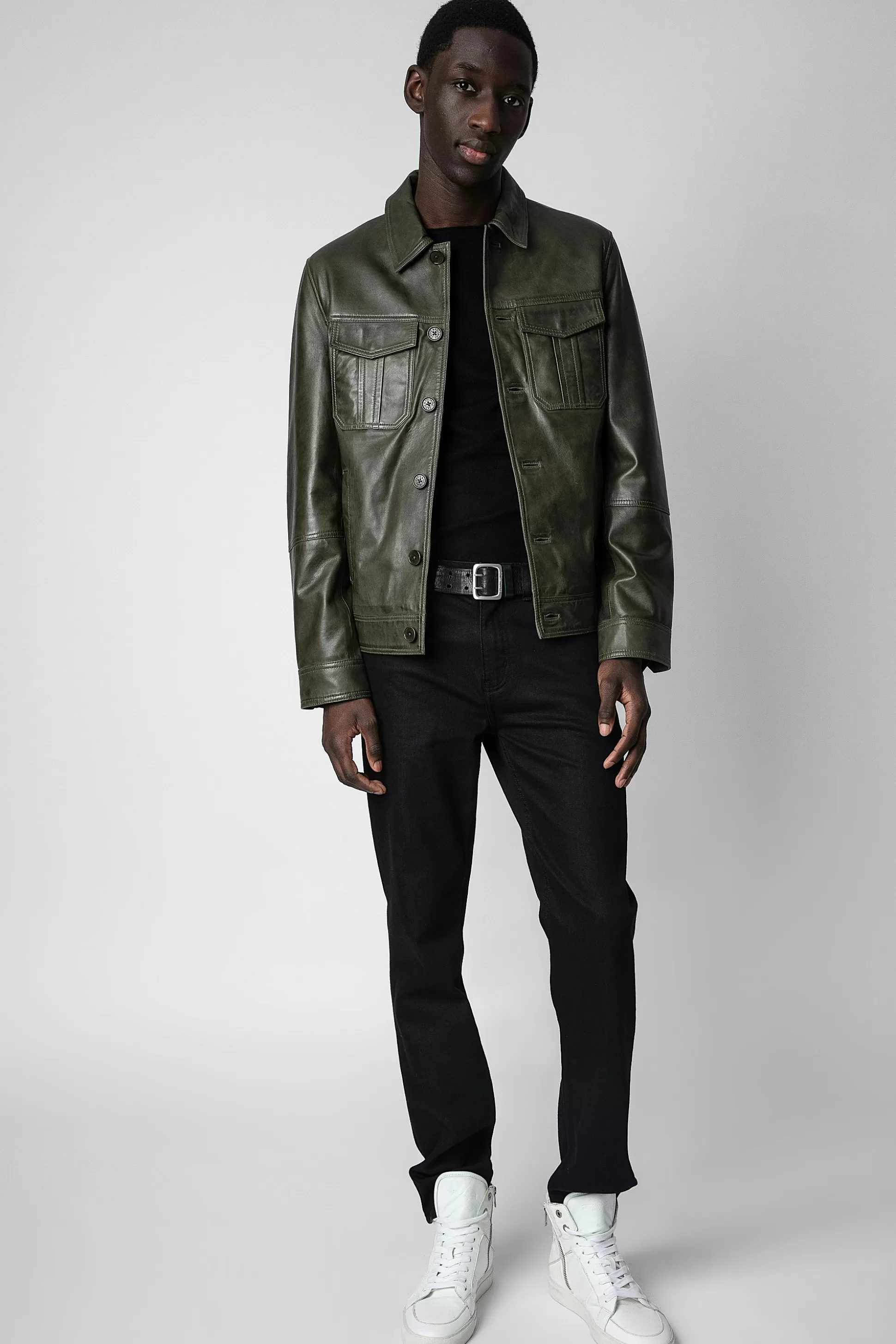 Hommes Zadig & Voltaire Manteaux Et Vestes^Veste En Cuir Lasso