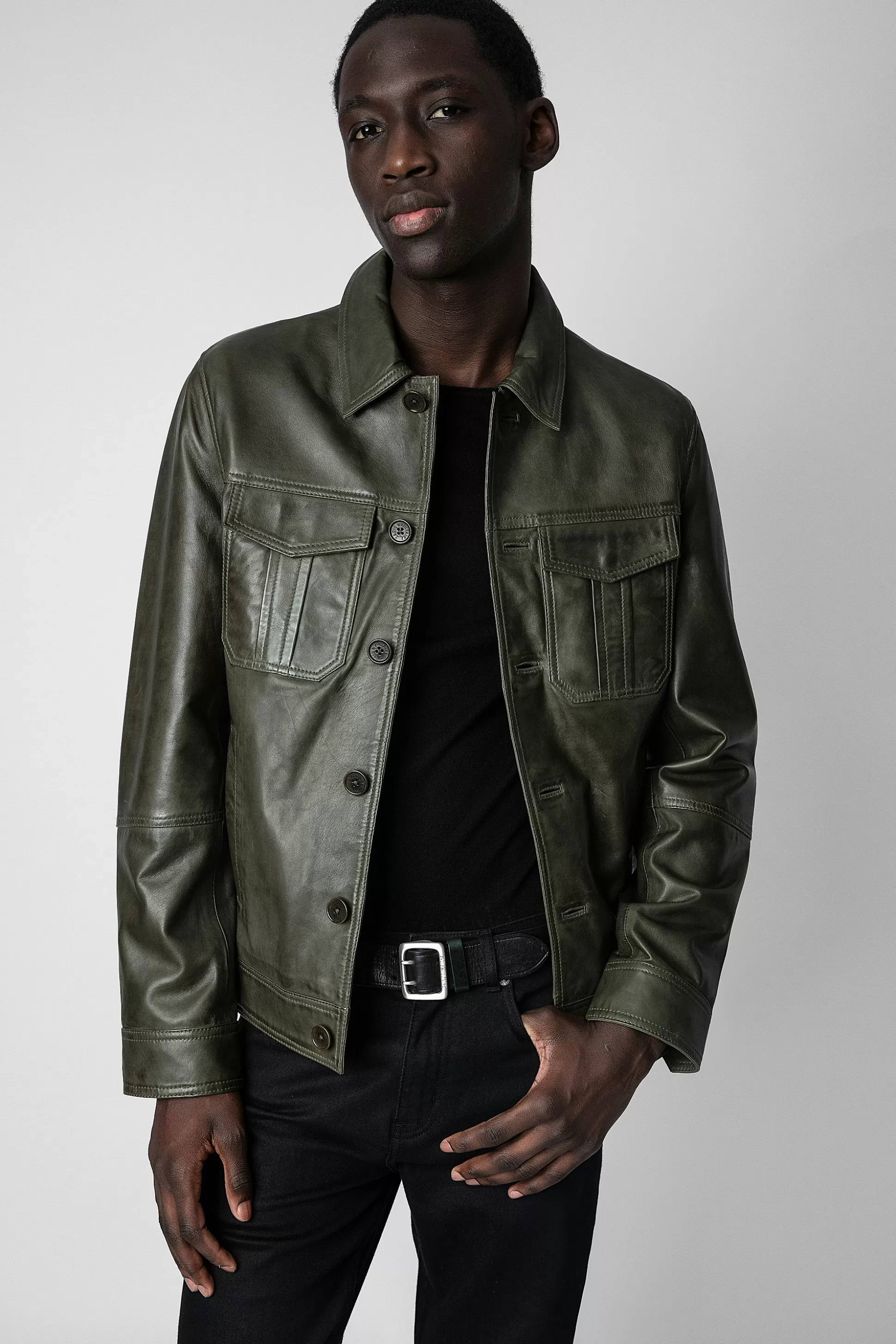 Hommes Zadig & Voltaire Manteaux Et Vestes^Veste En Cuir Lasso