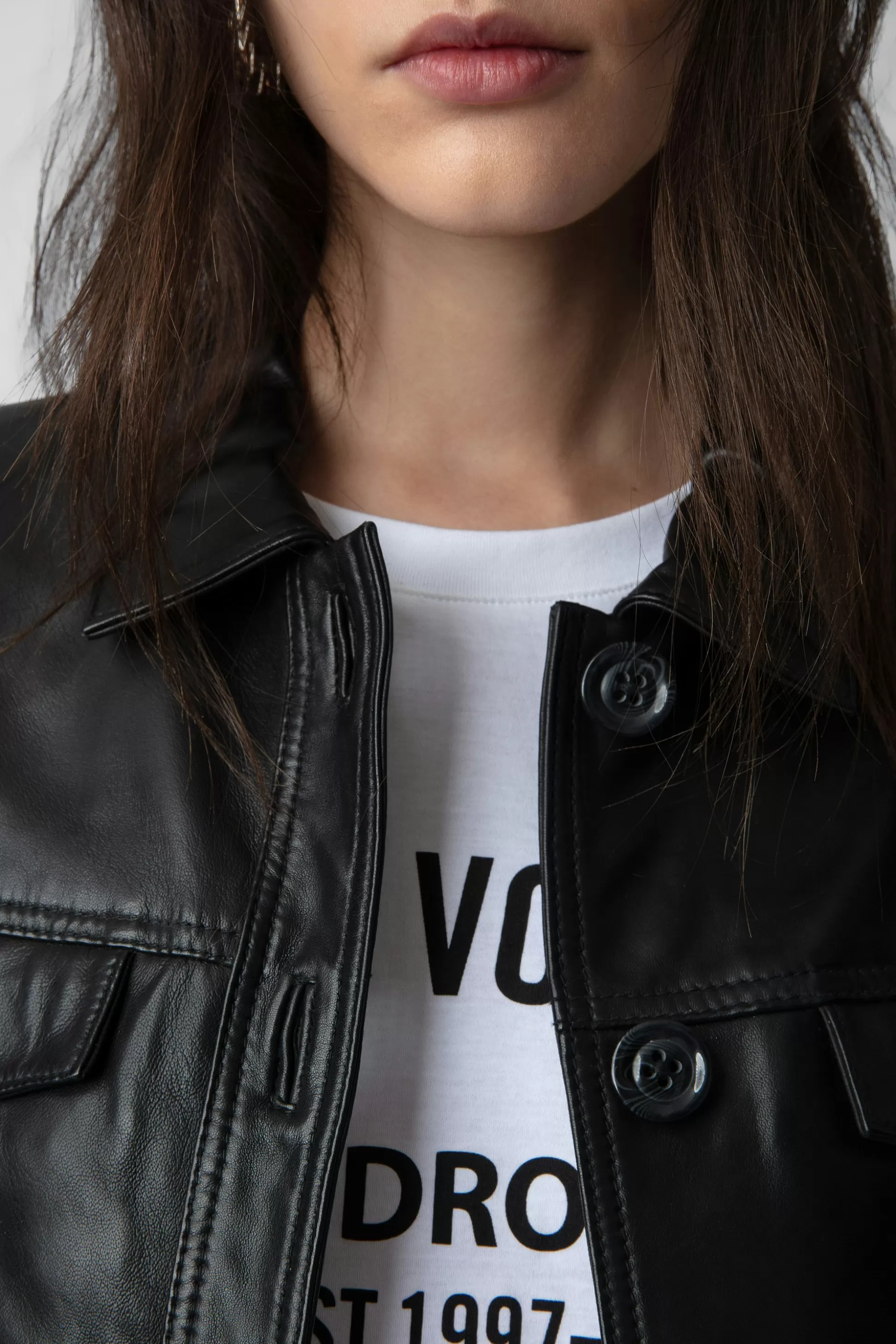 veste_en_cuir_liam_1-1.webp Femmes Zadig & Voltaire Manteaux Et Vestes^Veste En Cuir Liam