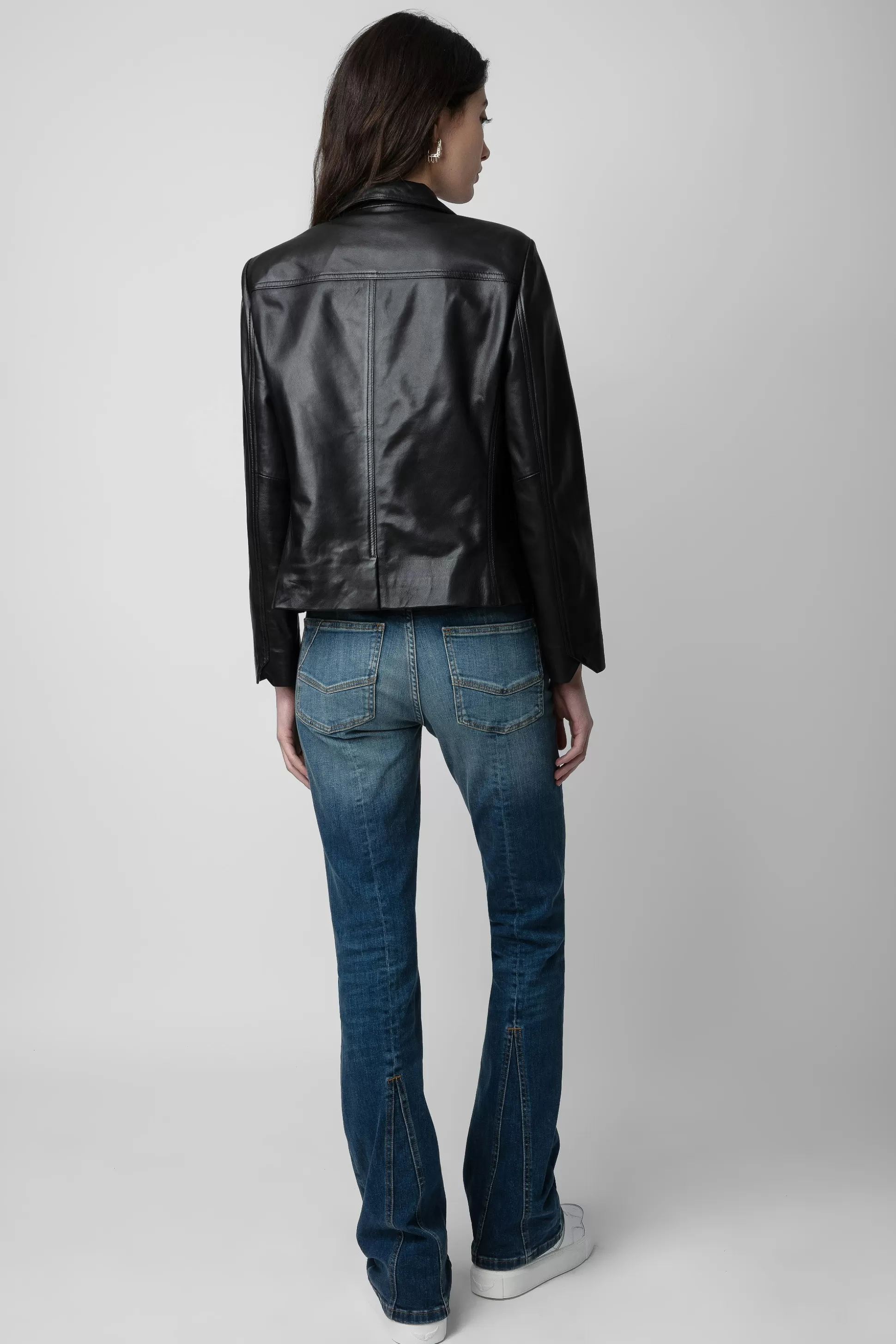 veste_en_cuir_liam_2-1.webp Femmes Zadig & Voltaire Manteaux Et Vestes^Veste En Cuir Liam