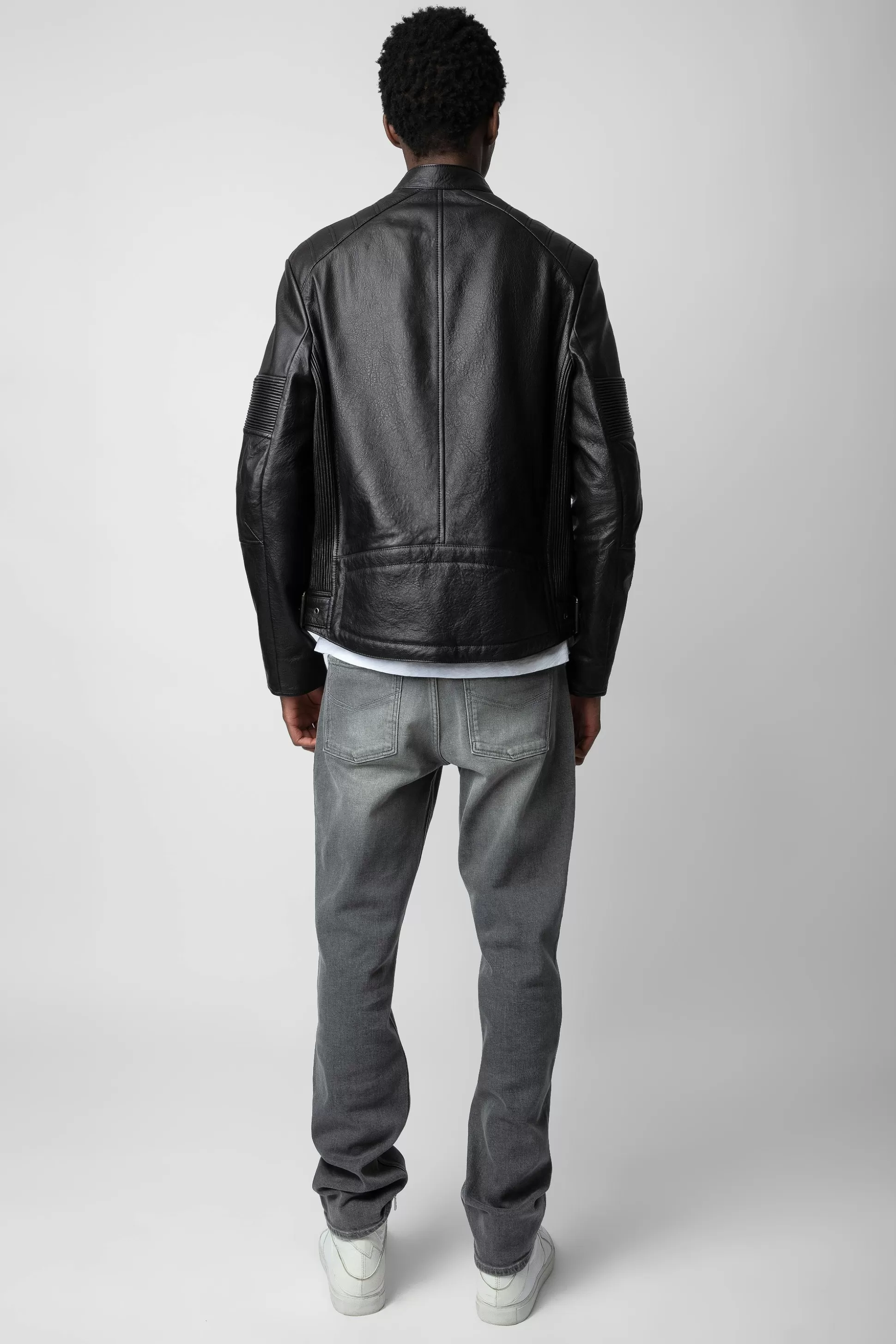 veste_en_cuir_maigre_2.webp Hommes Zadig & Voltaire Manteaux Et Vestes^Veste En Cuir Maigre