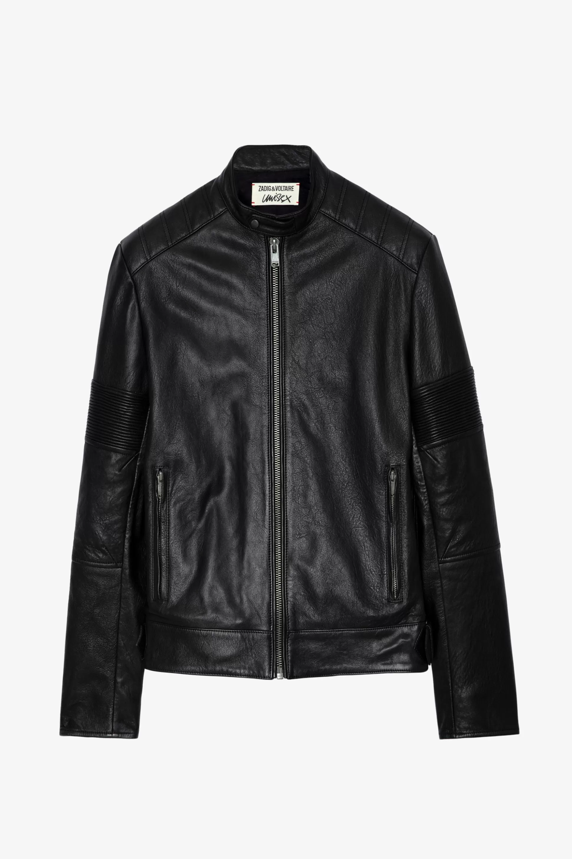 veste_en_cuir_maigre_3.webp Hommes Zadig & Voltaire Manteaux Et Vestes^Veste En Cuir Maigre