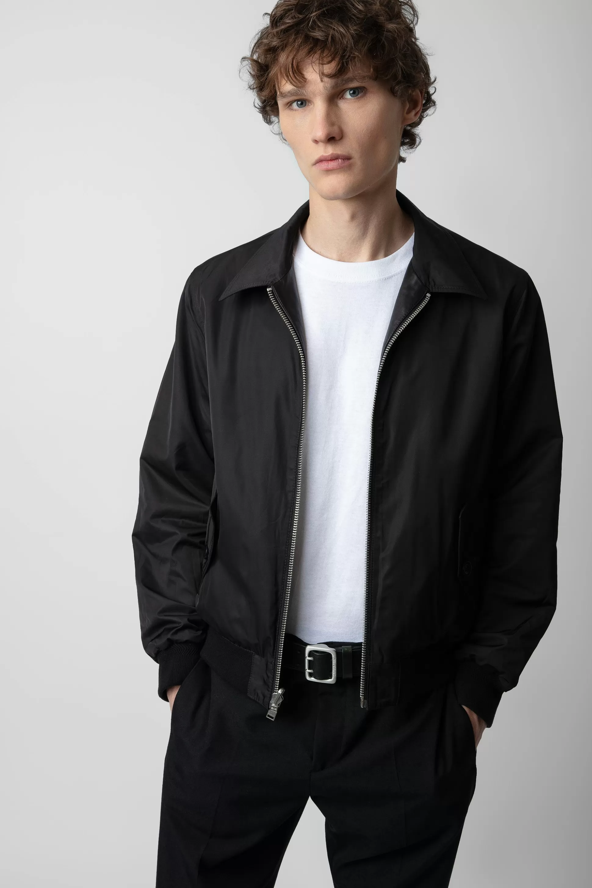 veste_en_cuir_mate_2.webp Hommes Zadig & Voltaire Manteaux Et Vestes^Veste En Cuir Mate
