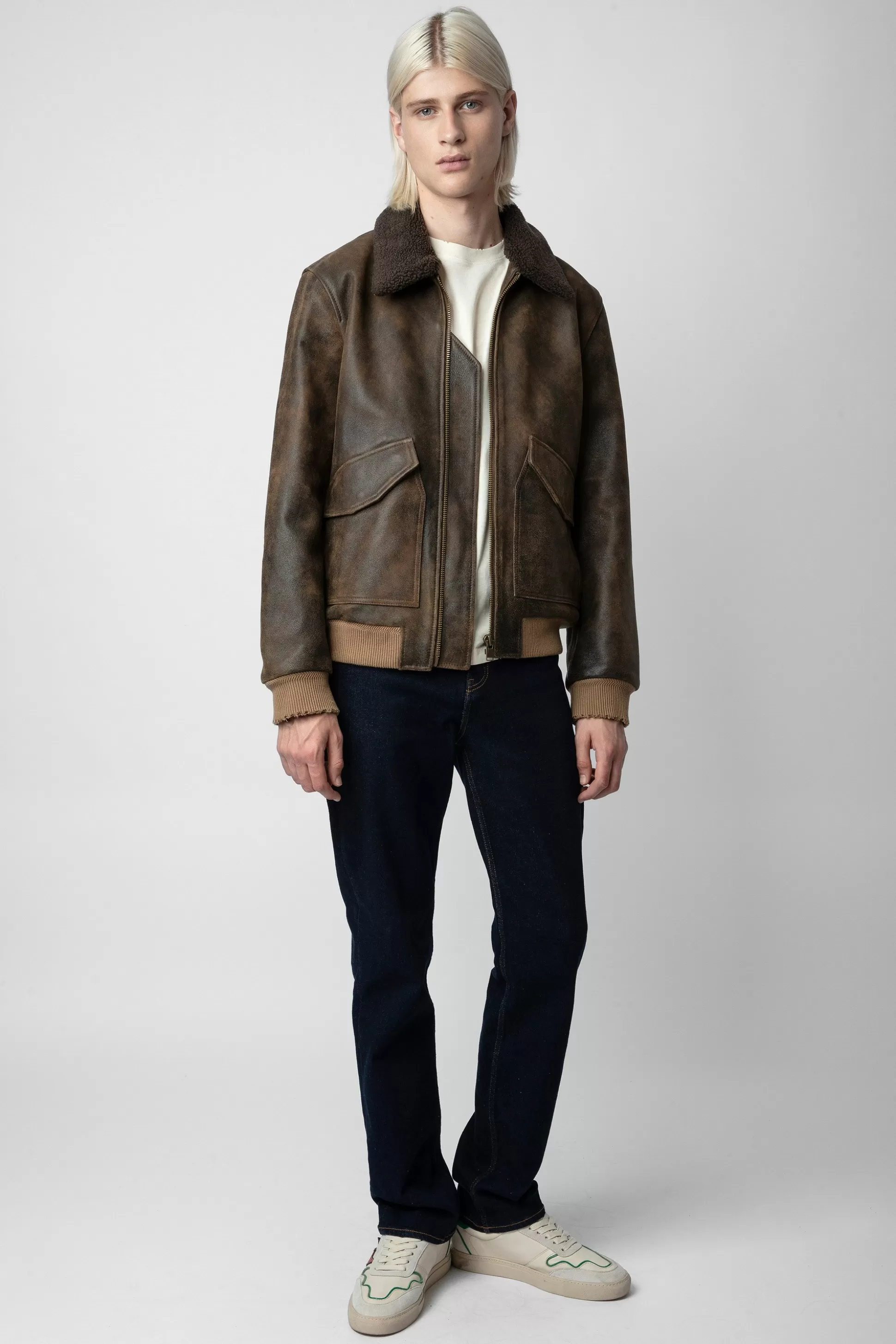 Hommes Zadig & Voltaire Manteaux Et Vestes^Veste En Cuir Mate