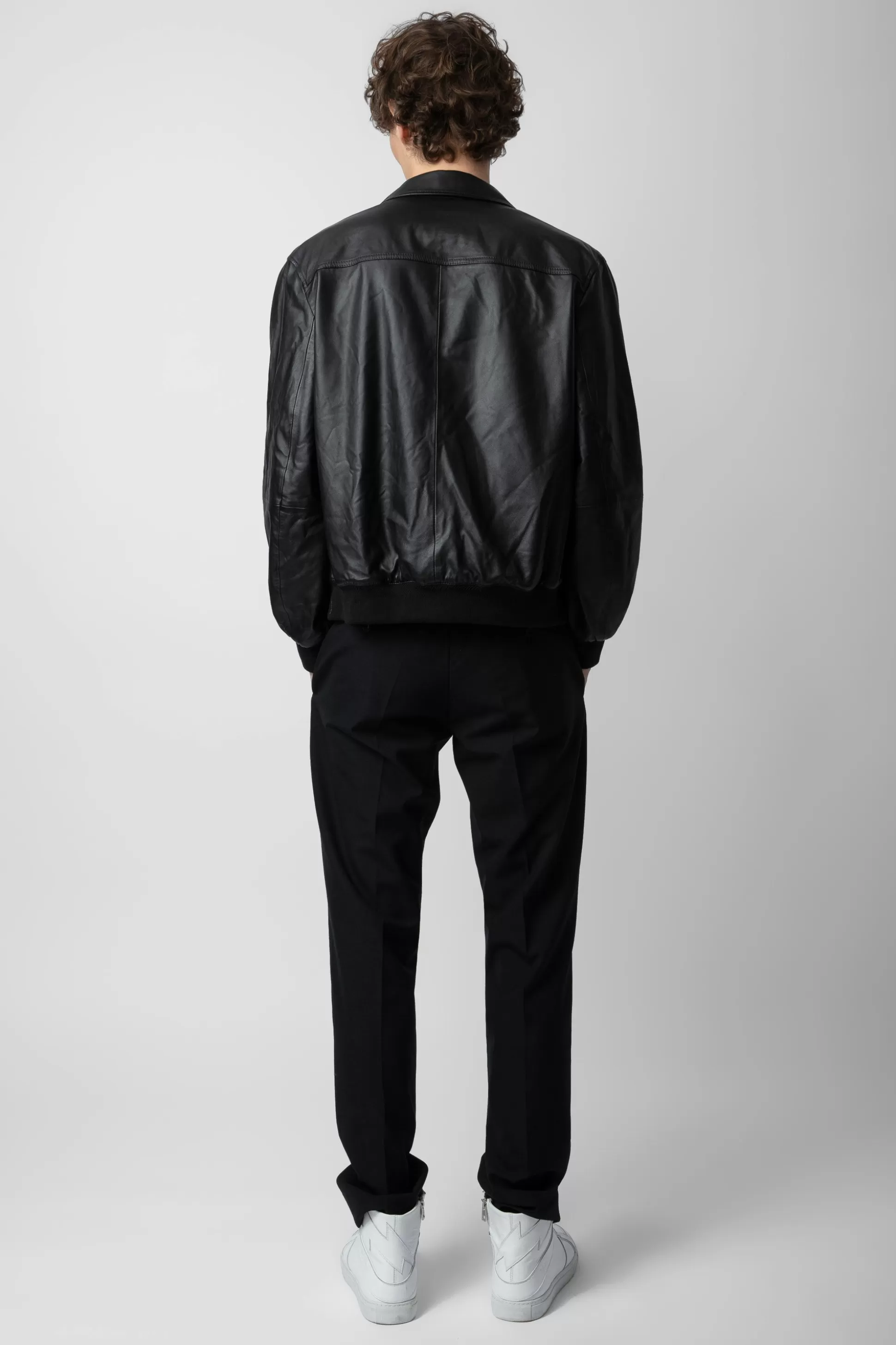 veste_en_cuir_mate_4.webp Hommes Zadig & Voltaire Manteaux Et Vestes^Veste En Cuir Mate