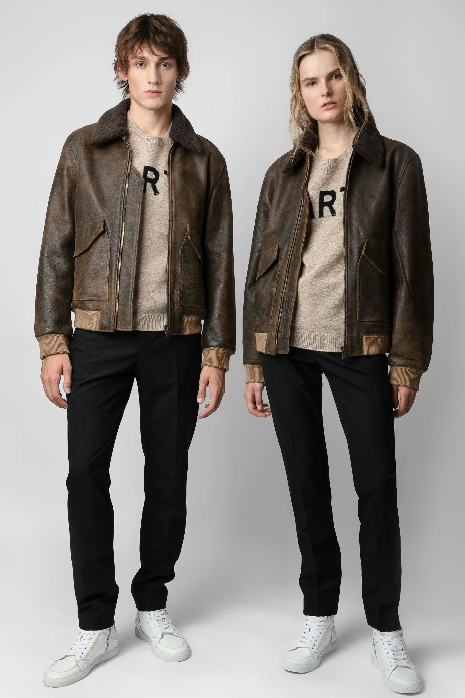 Hommes Zadig & Voltaire Manteaux Et Vestes^Veste En Cuir Mate