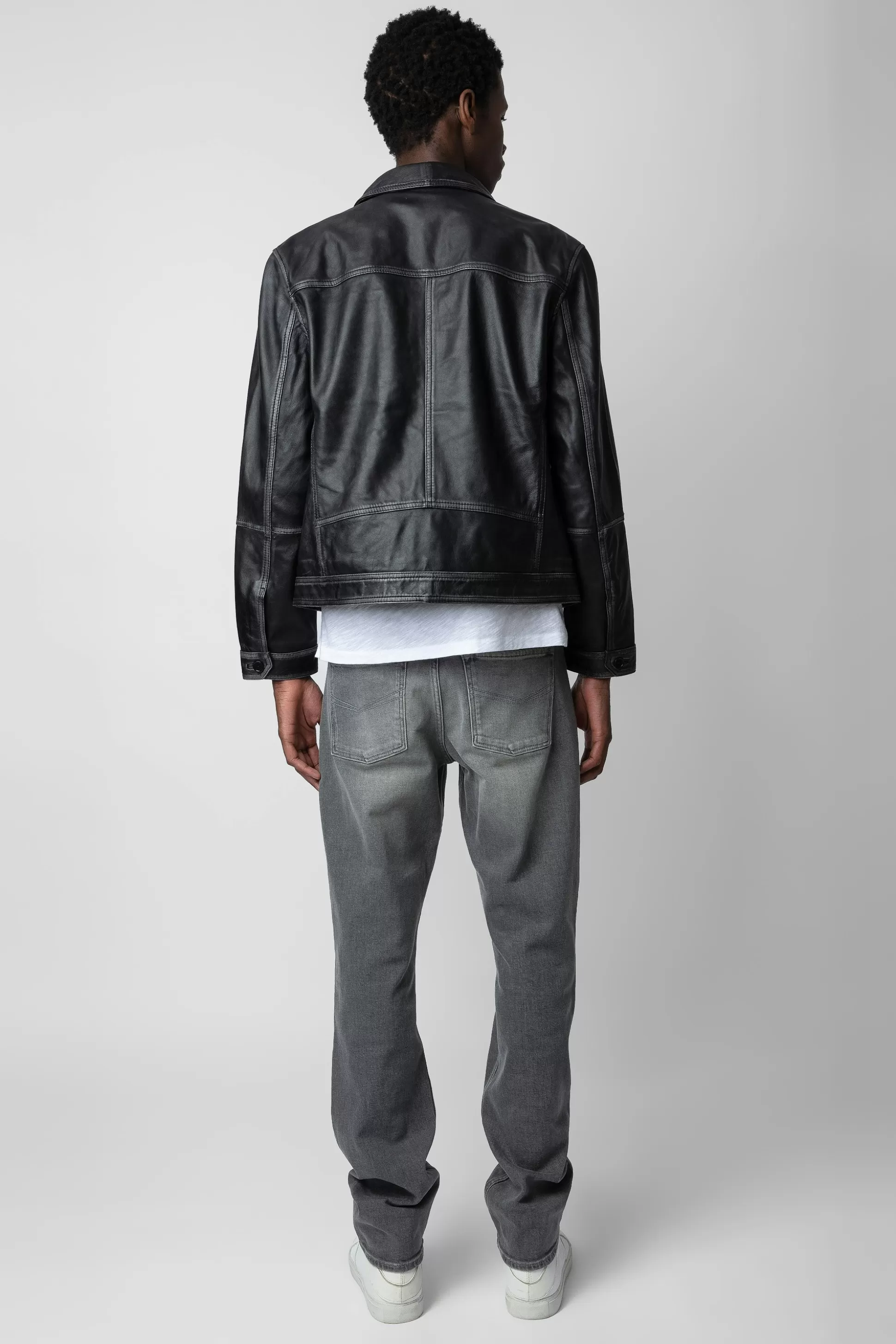 veste_en_cuir_vintage_lasso_1.webp Hommes Zadig & Voltaire Manteaux Et Vestes^Veste En Cuir Vintage Lasso