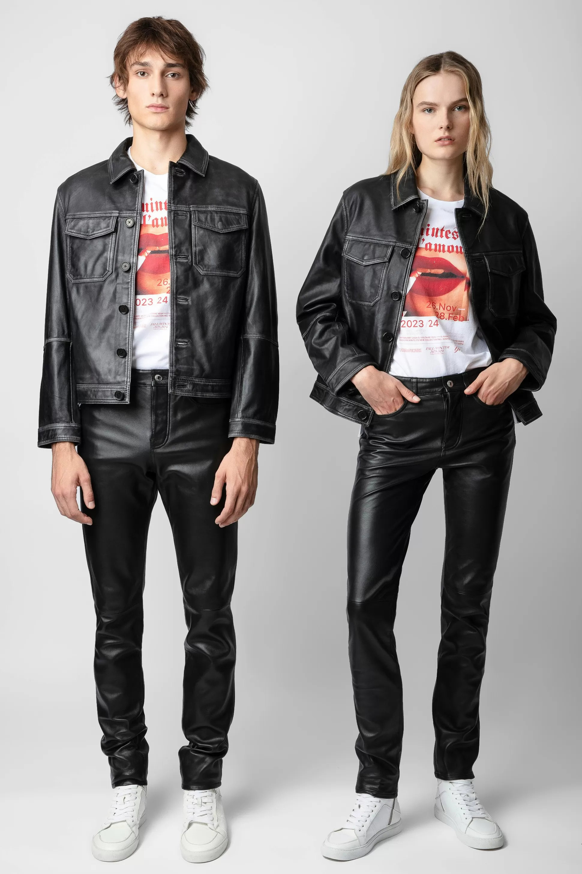 Hommes Zadig & Voltaire Manteaux Et Vestes^Veste En Cuir Vintage Lasso