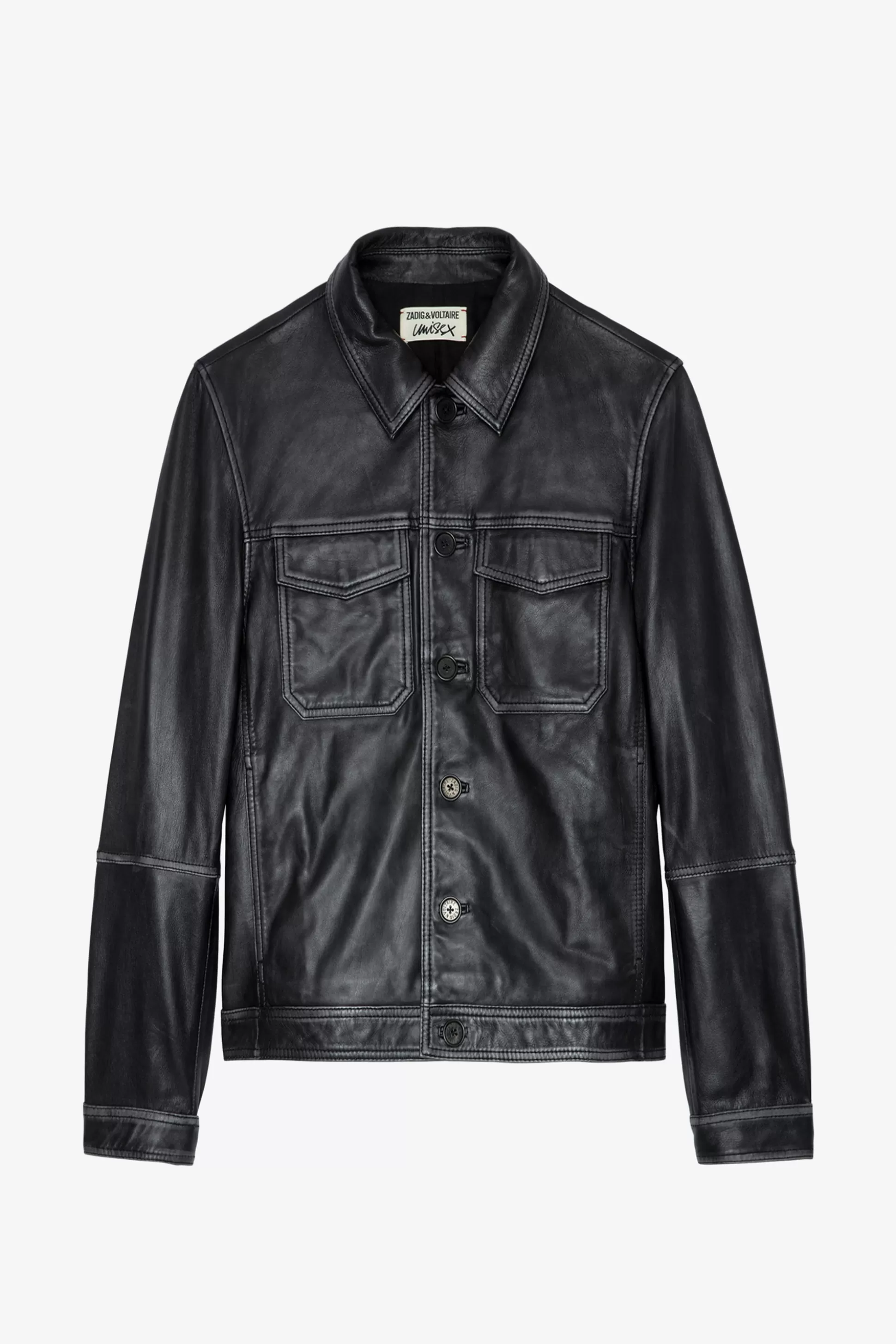 veste_en_cuir_vintage_lasso_6.webp Hommes Zadig & Voltaire Manteaux Et Vestes^Veste En Cuir Vintage Lasso