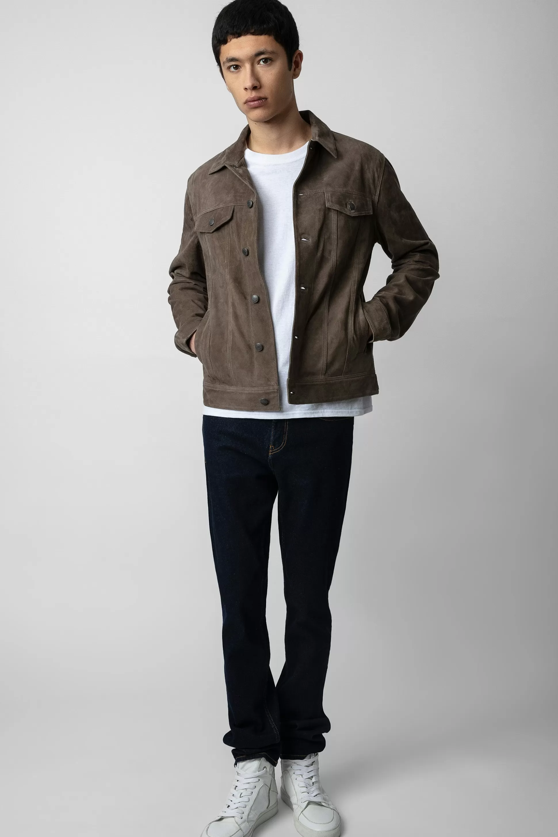 Hommes Zadig & Voltaire Manteaux Et Vestes^Veste En Daim Base